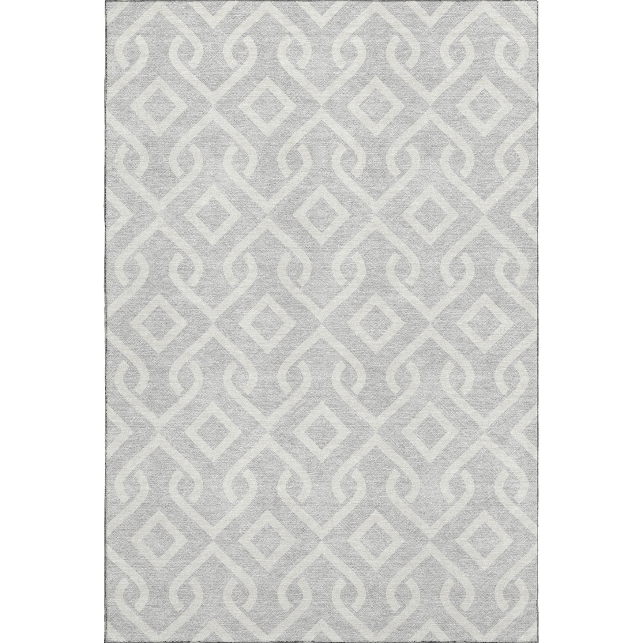 Mostar Machine Washable Transitional Silver Gray Rug 2'6" x 3'10" #shape_Rectangle