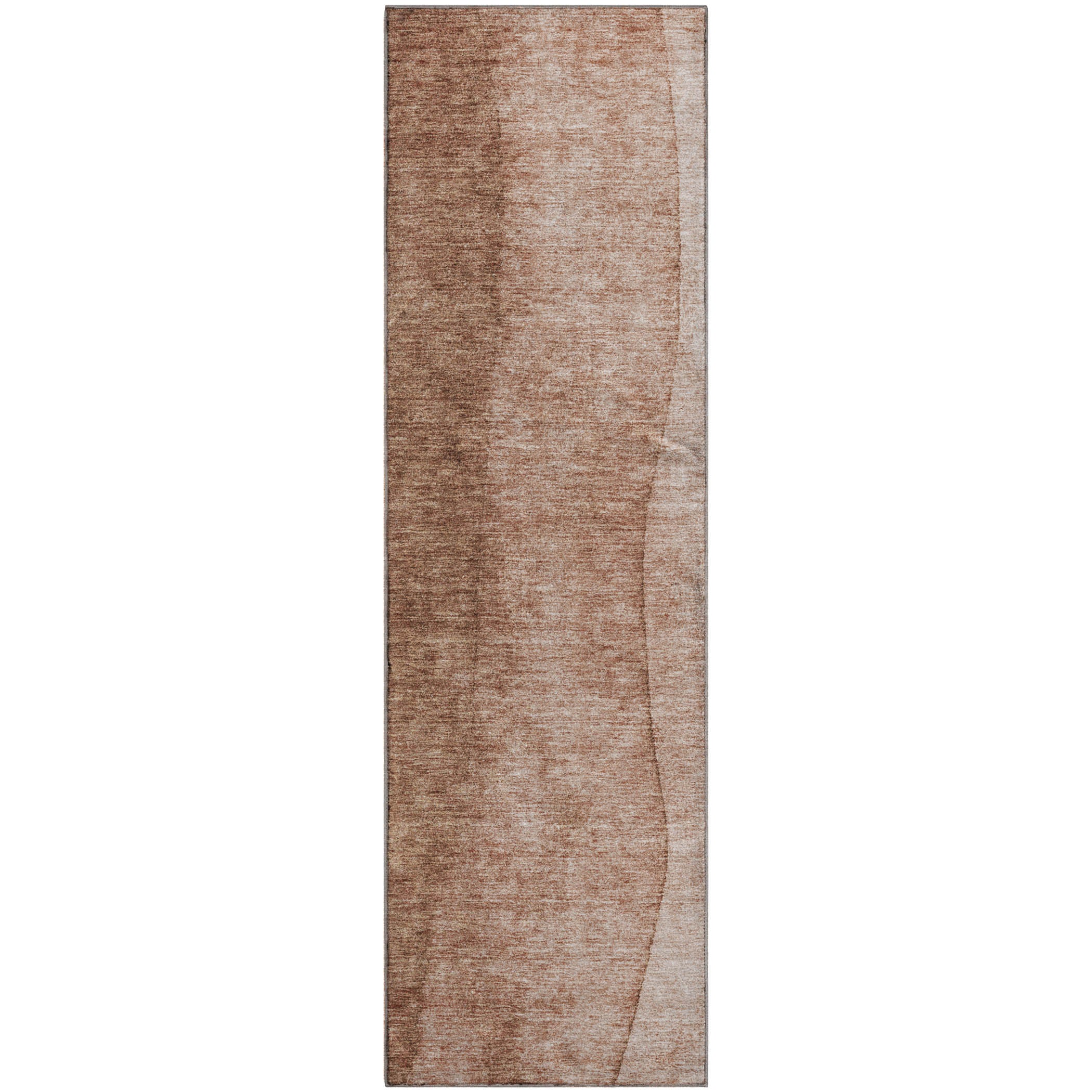 Lucerne Machine Washable Transitional Brown Rug 2'3" x 7'6" #shape_Runner