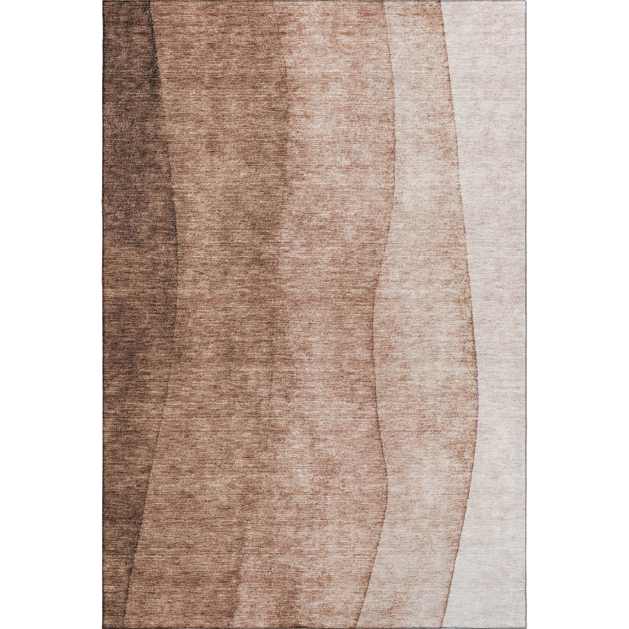 Lucerne Machine Washable Transitional Brown Rug 2'6" x 3'10" #shape_Rectangle