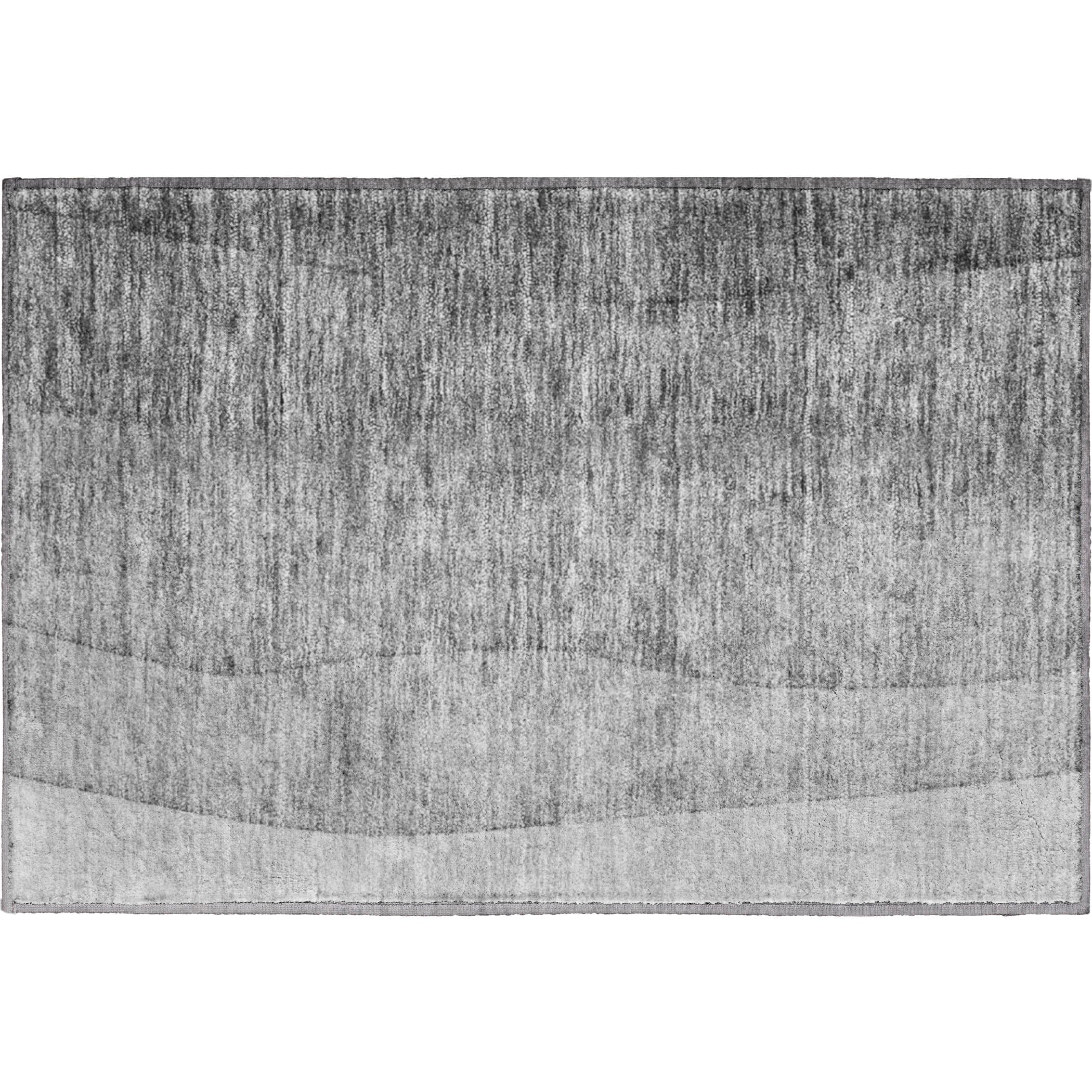 Lucerne Machine Washable Transitional Gray Rug 1'8" x 2'6" #shape_Rectangle