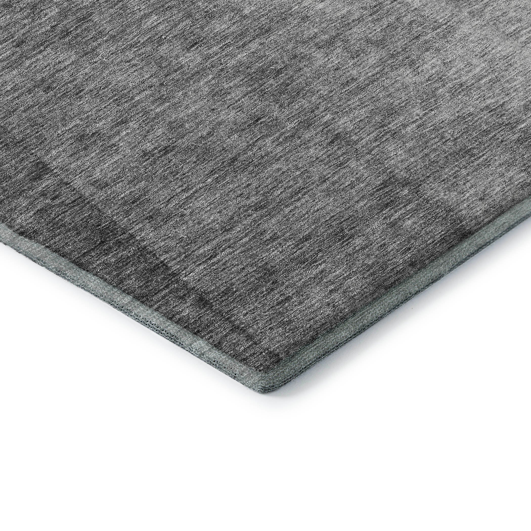 Lucerne Machine Washable Transitional Gray Rug 1'8" x 2'6" #shape_Rectangle