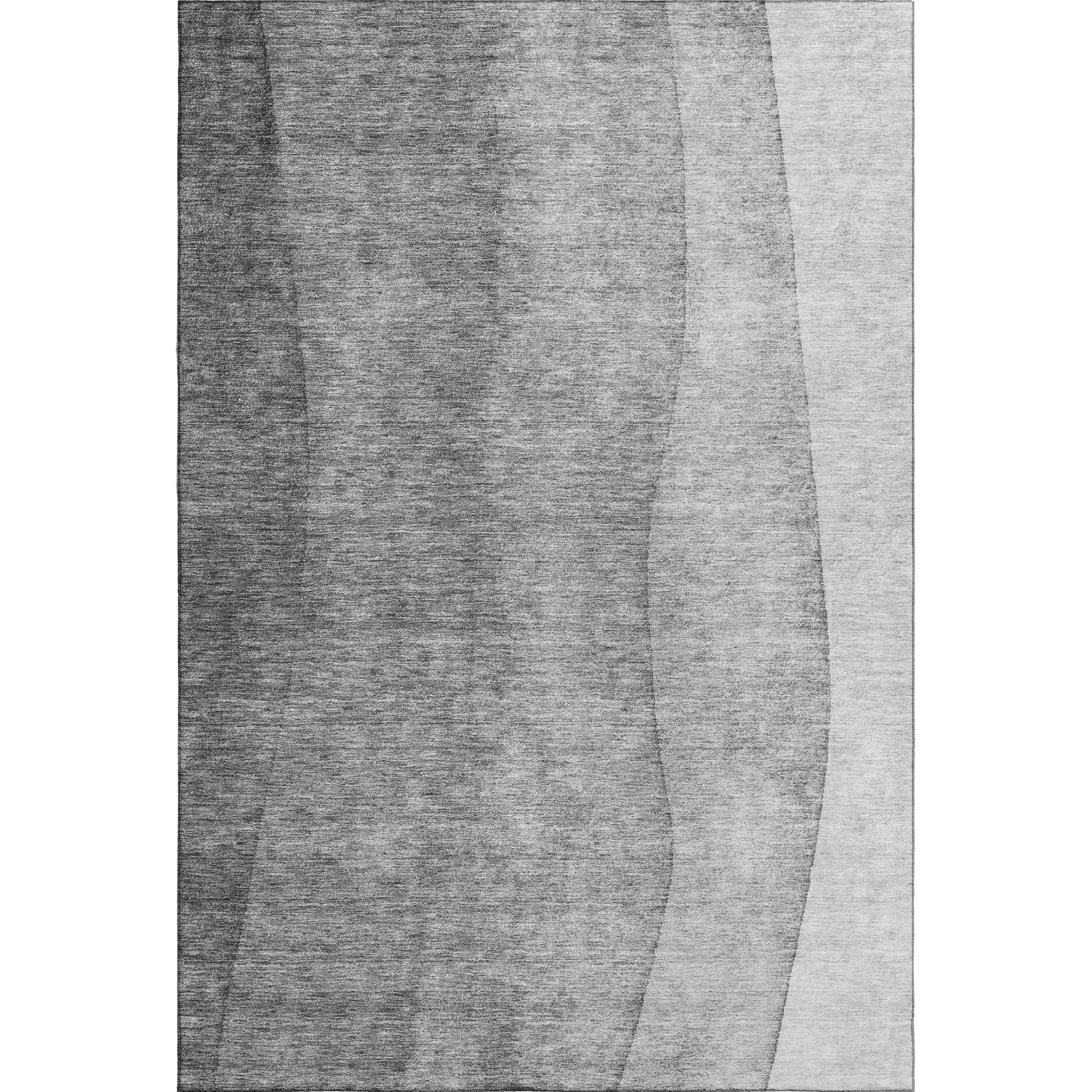 Lucerne Machine Washable Transitional Gray Rug 2'6" x 3'10" #shape_Rectangle