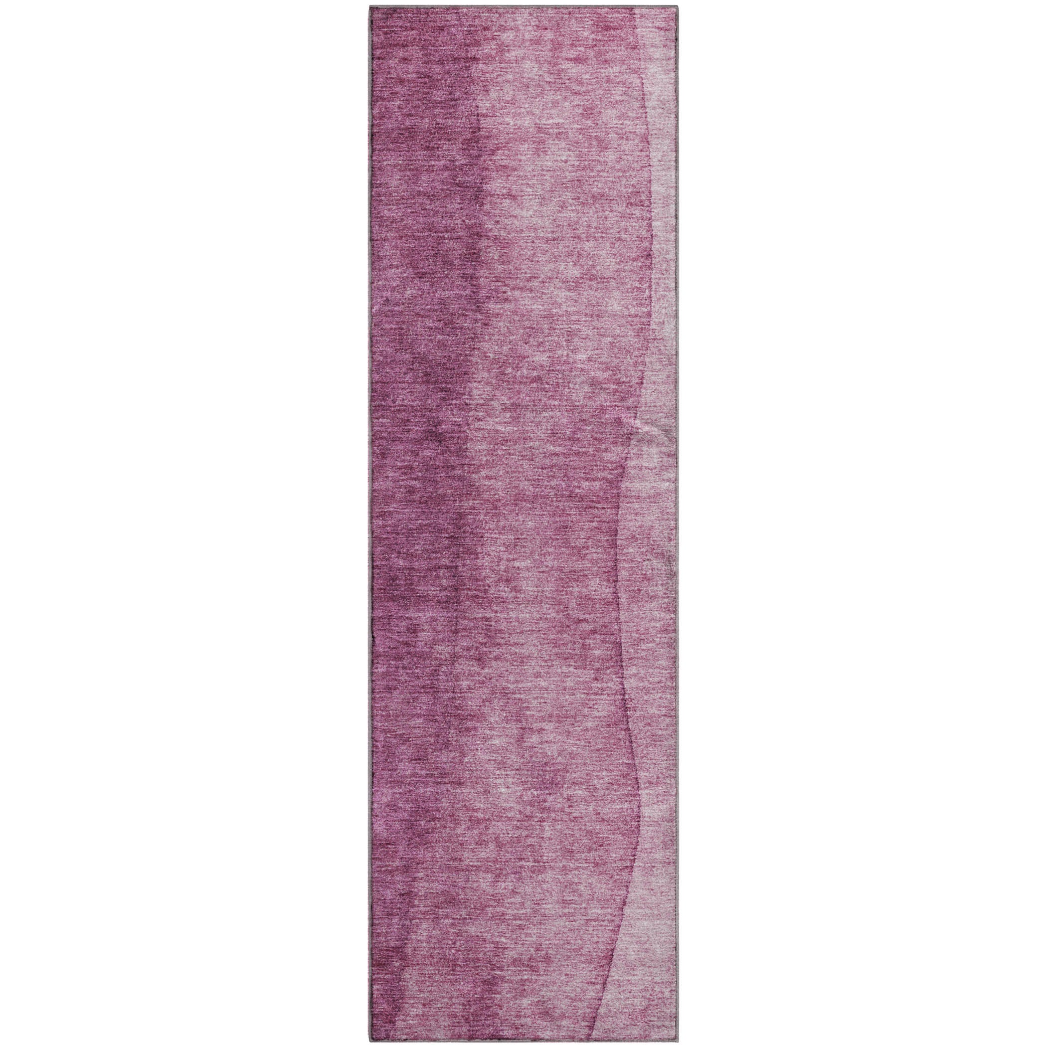 Lucerne Machine Washable Transitional Merlot Red Rug 2'3" x 7'6" #shape_Runner