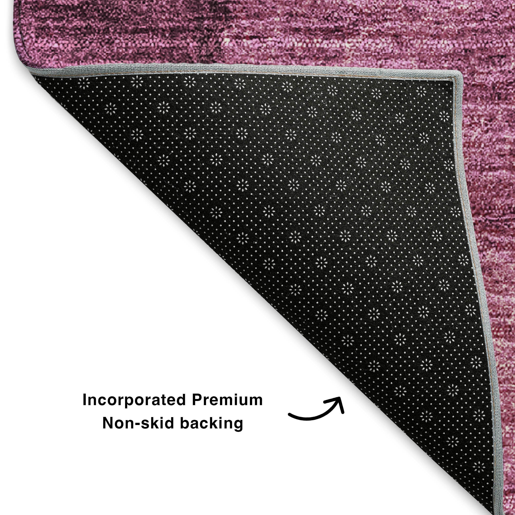 Lucerne Machine Washable Transitional Merlot Red Rug 1'8" x 2'6" #shape_Rectangle