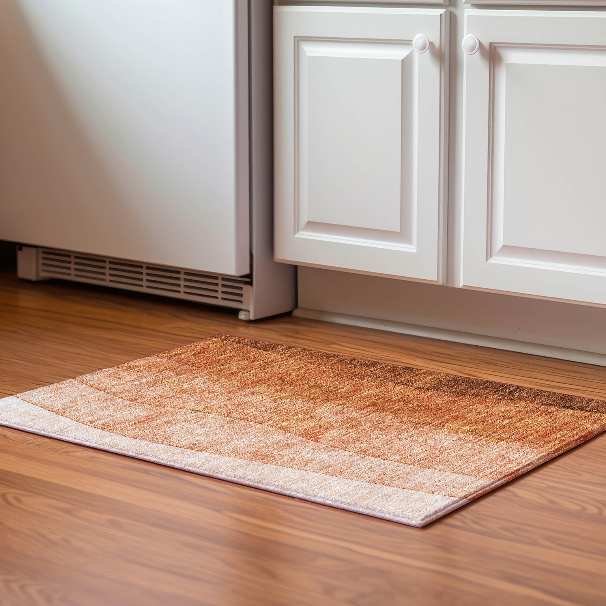 Lucerne Machine Washable Transitional Paprika Orange Rug 1'8" x 2'6" #shape_Rectangle