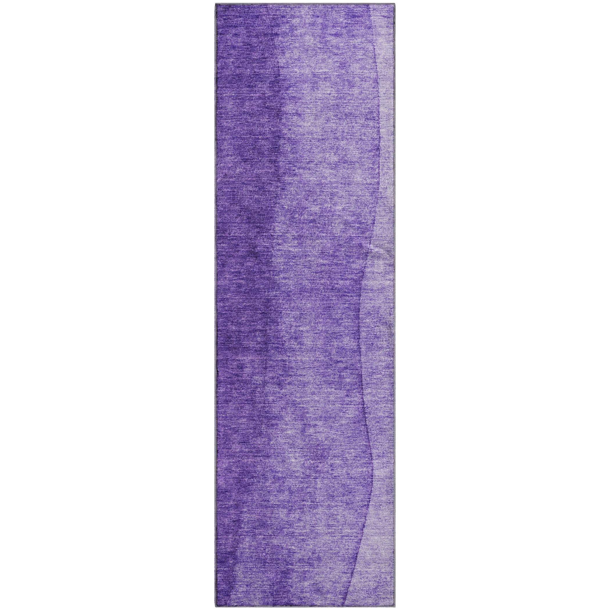 Lucerne Machine Washable Transitional Purple Rug 2'3" x 7'6" #shape_Runner
