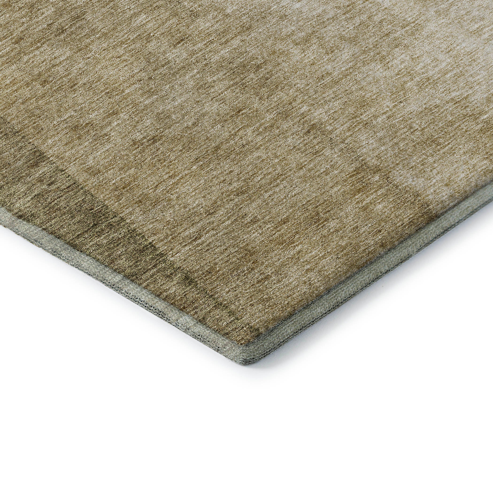 Lucerne Machine Washable Transitional Taupe Brown Rug 1'8" x 2'6" #shape_Rectangle