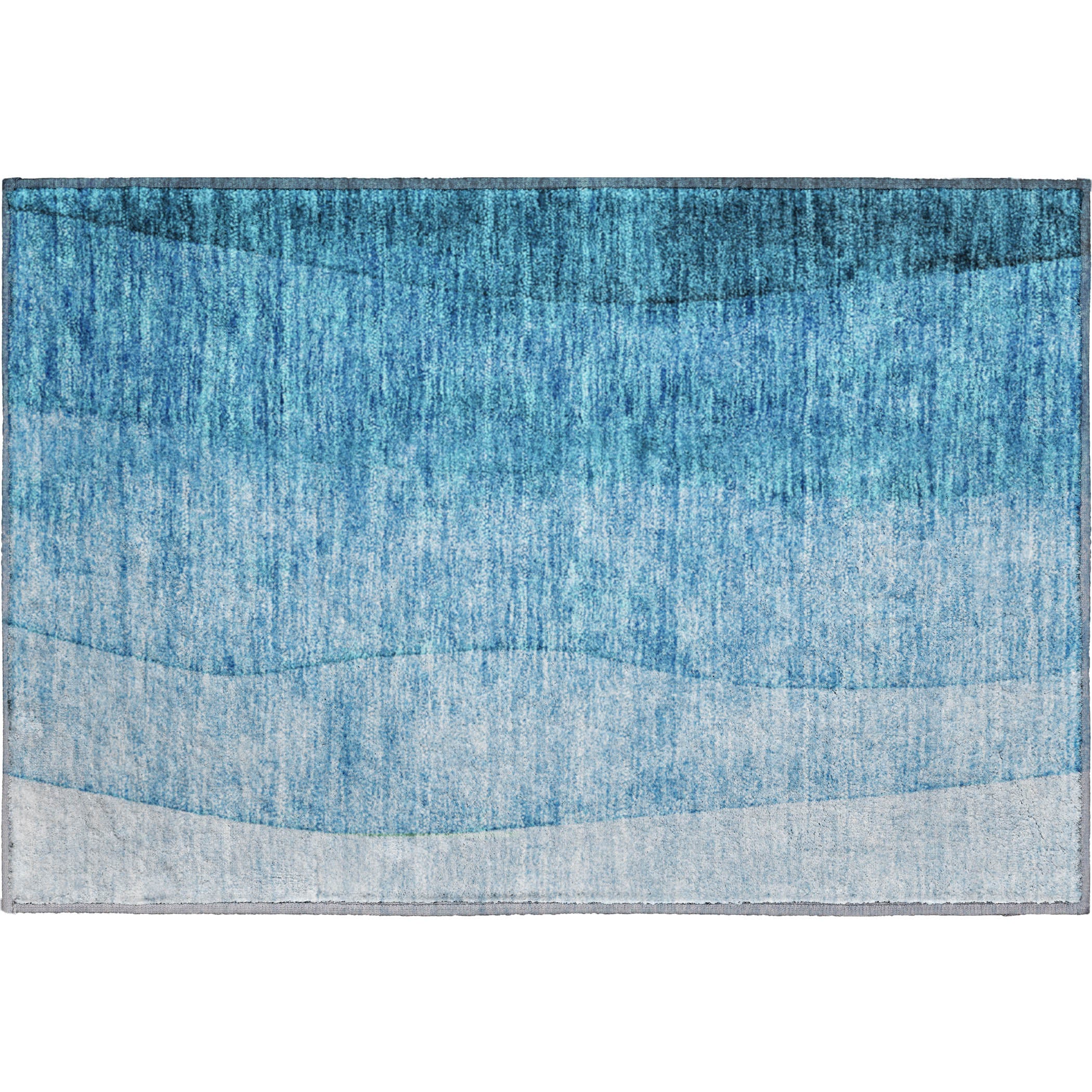 Lucerne Machine Washable Transitional Teal Rug 1'8" x 2'6" #shape_Rectangle