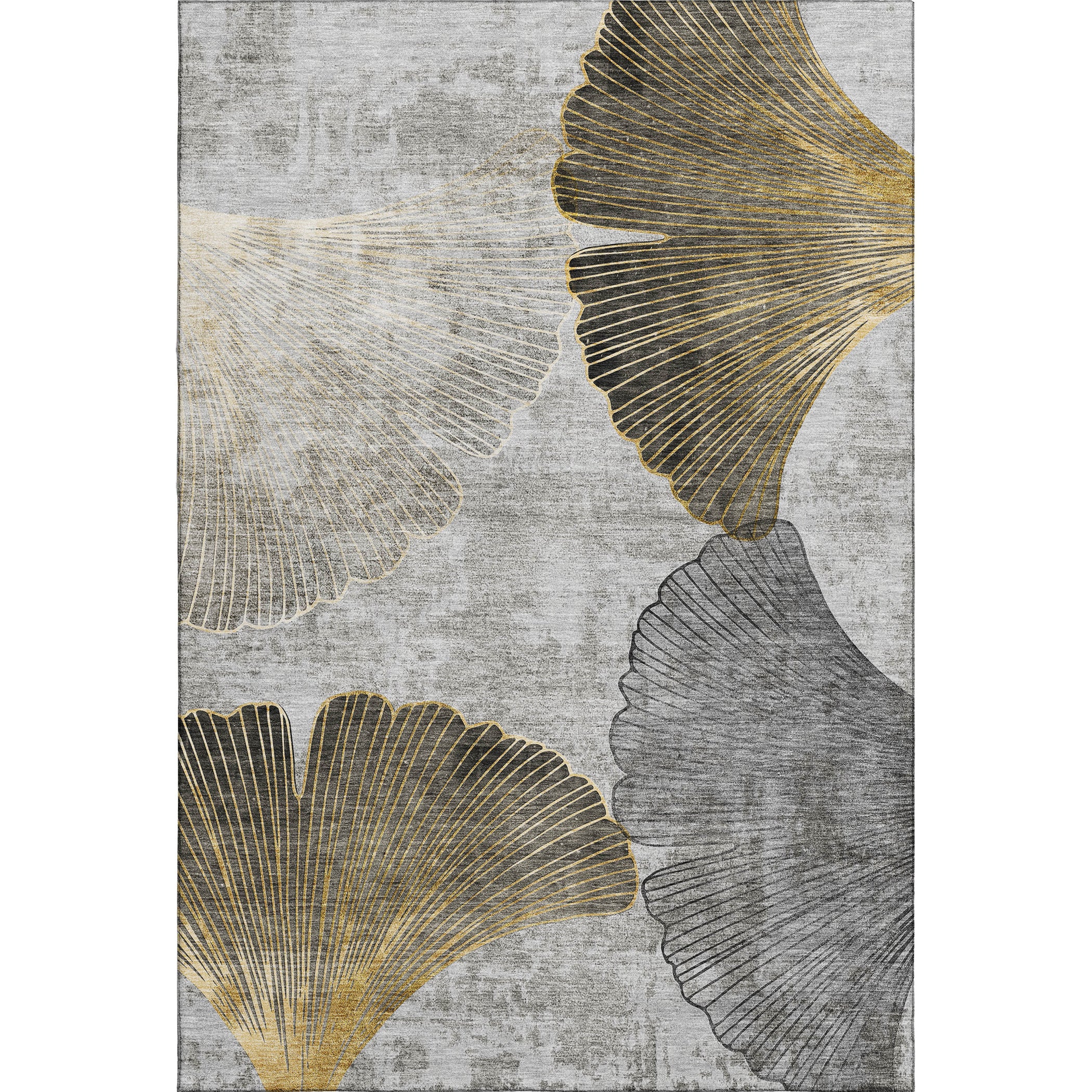 Sarajevo Machine Washable Transitional Gray Rug 2'6" x 3'10" #shape_Rectangle
