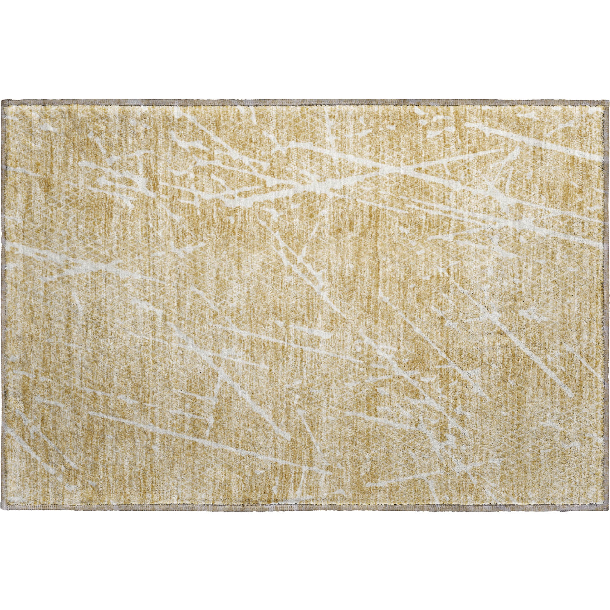 Luang Prabang Machine Washable Transitional Beige Brown Rug 1'8" x 2'6" #shape_Rectangle