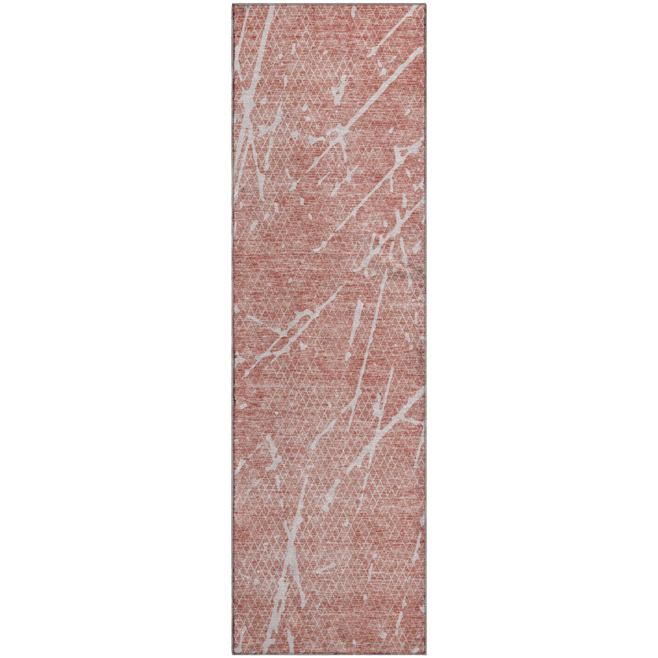 Luang Prabang Machine Washable Transitional Blush Pink Rug 2'3" x 7'6" #shape_Runner