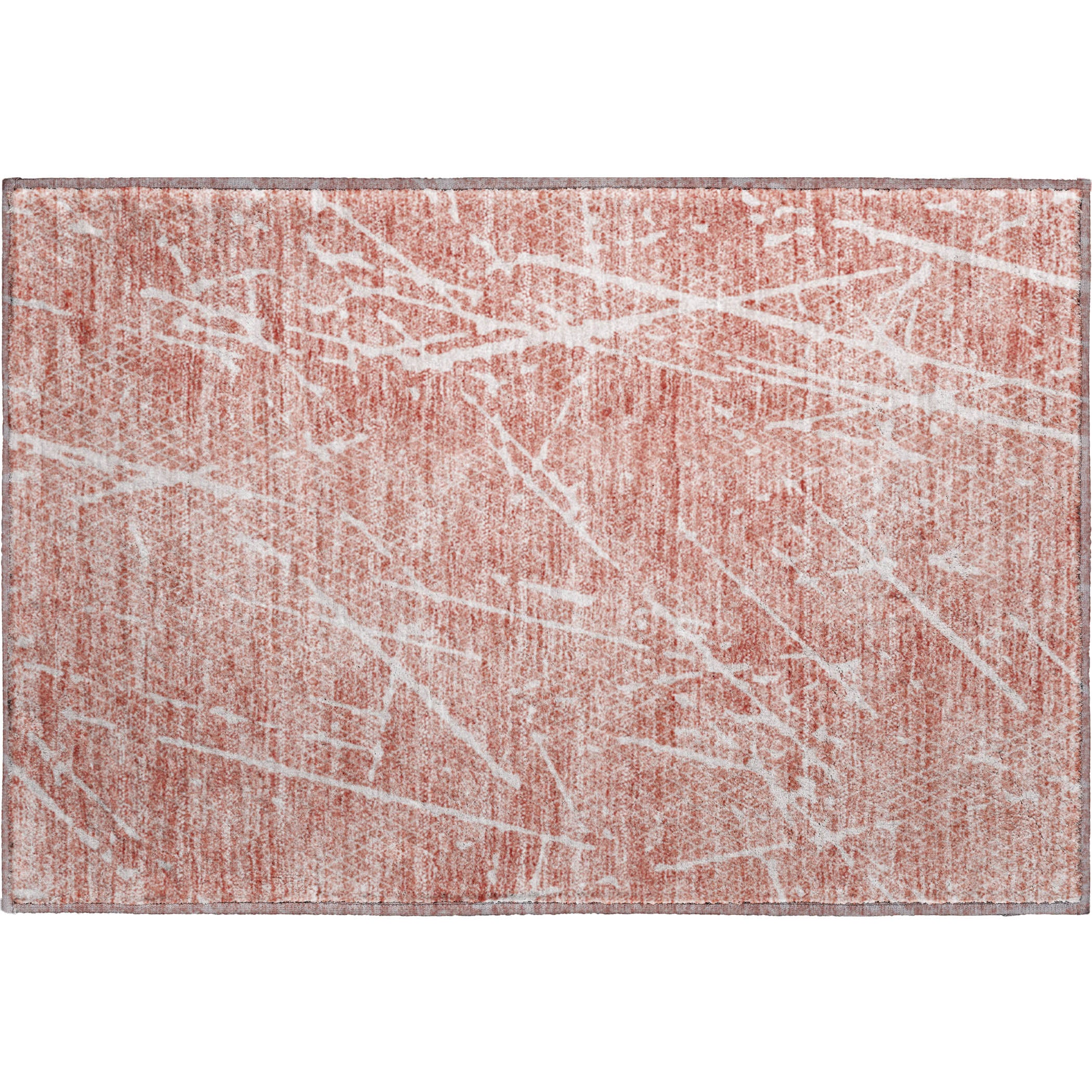 Luang Prabang Machine Washable Transitional Blush Pink Rug 1'8" x 2'6" #shape_Rectangle
