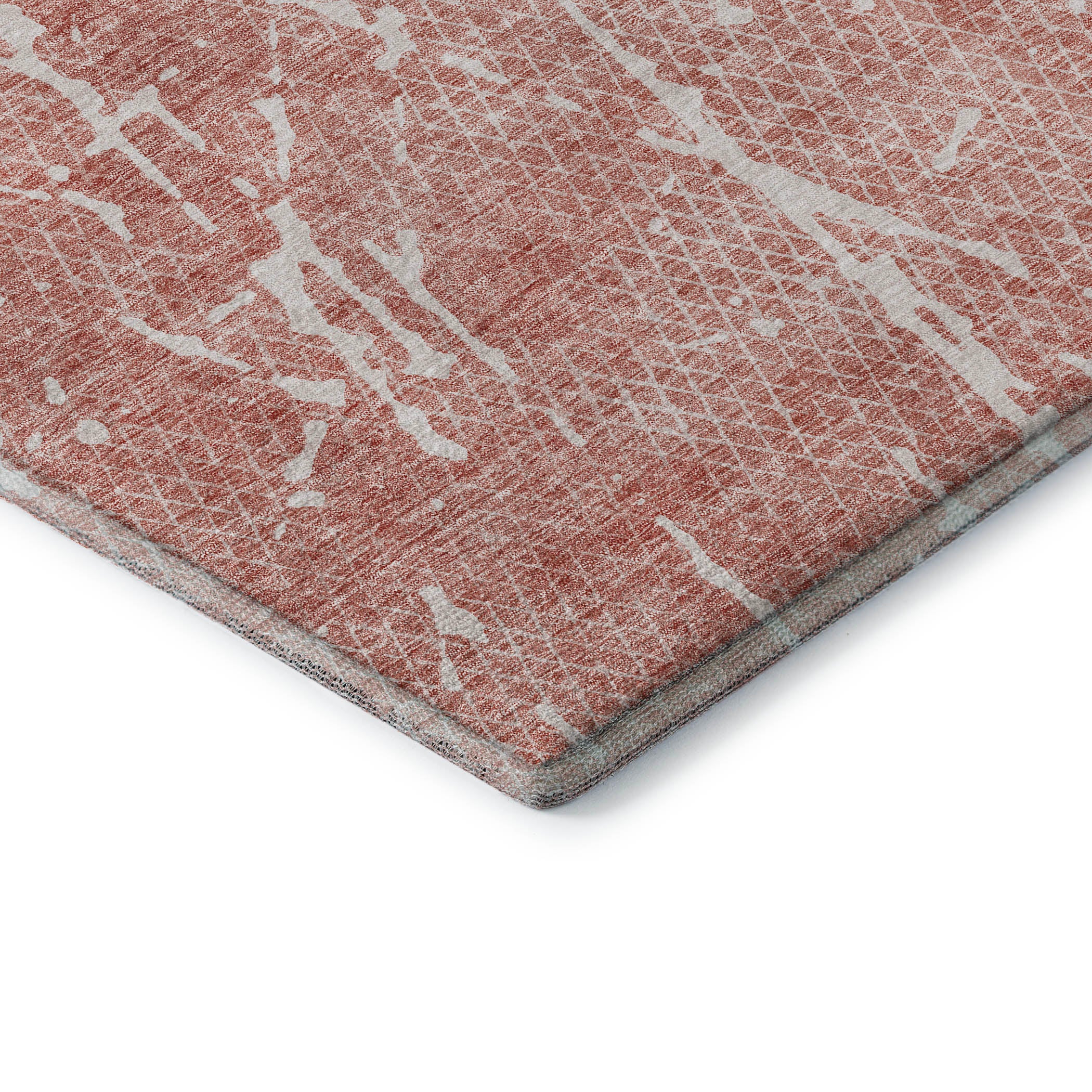 Luang Prabang Machine Washable Transitional Blush Pink Rug 1'8" x 2'6" #shape_Rectangle