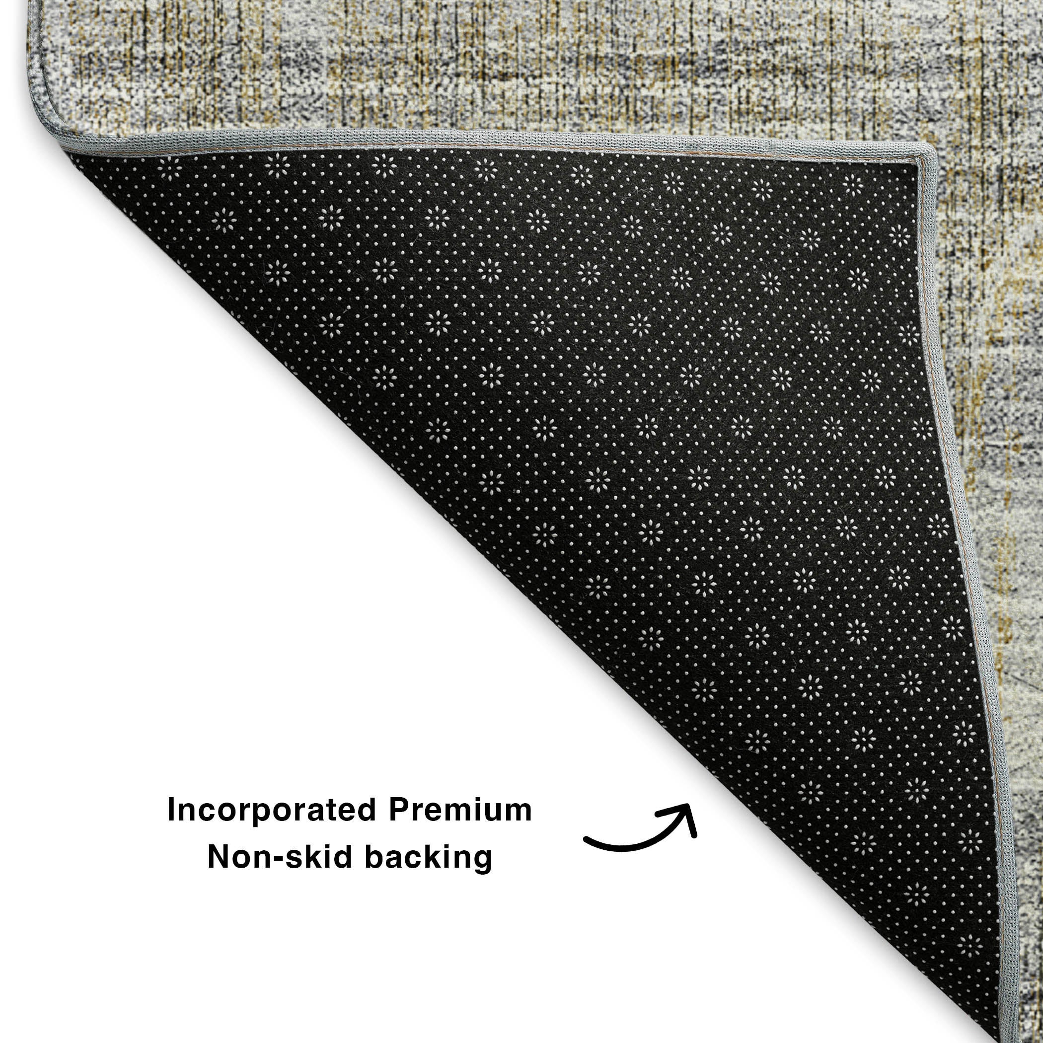 Kotor Machine Washable Transitional Gray Rug 1'8" x 2'6" #shape_Rectangle