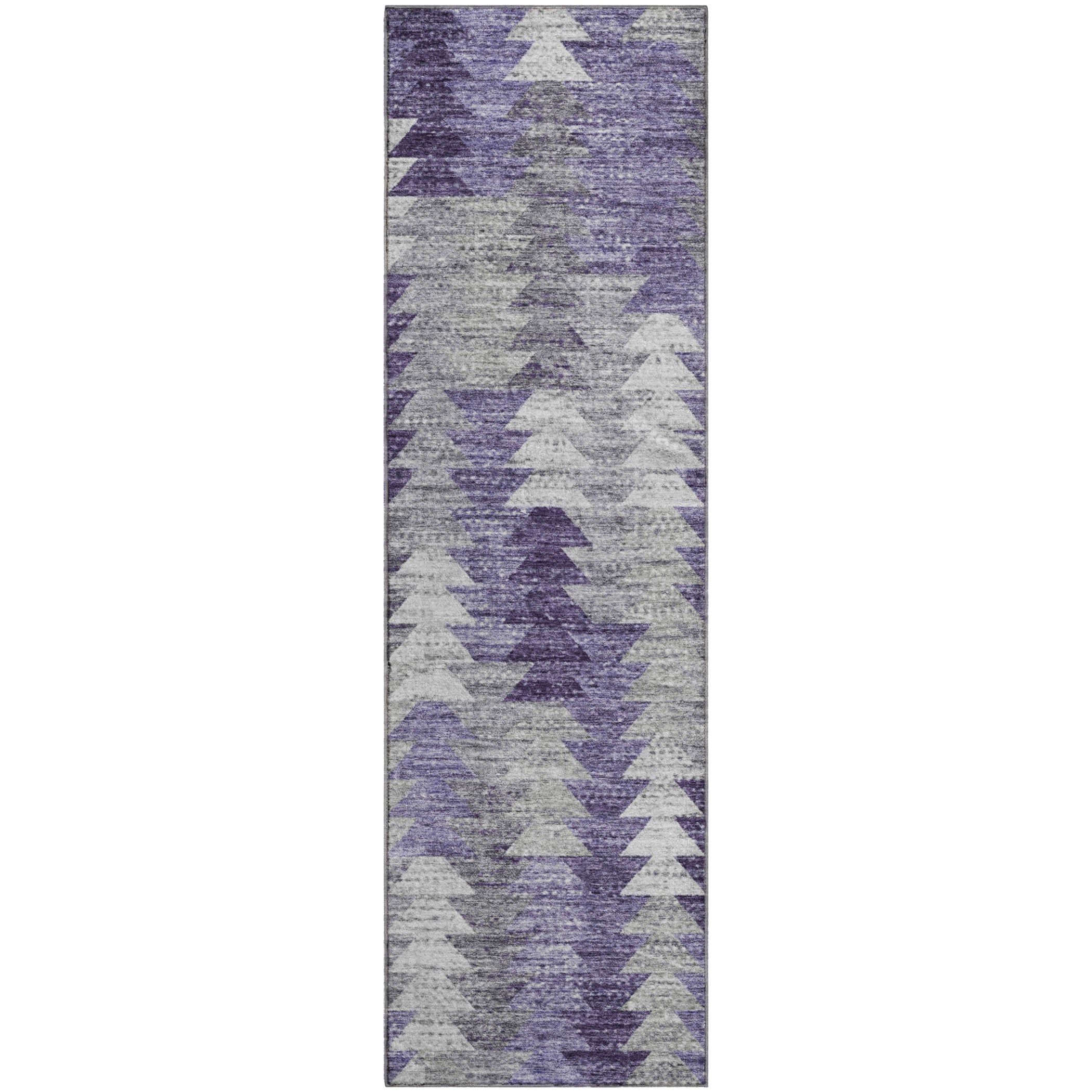 Luang Prabang Machine Washable Transitional Purple Rug 2'3" x 7'6" #shape_Runner