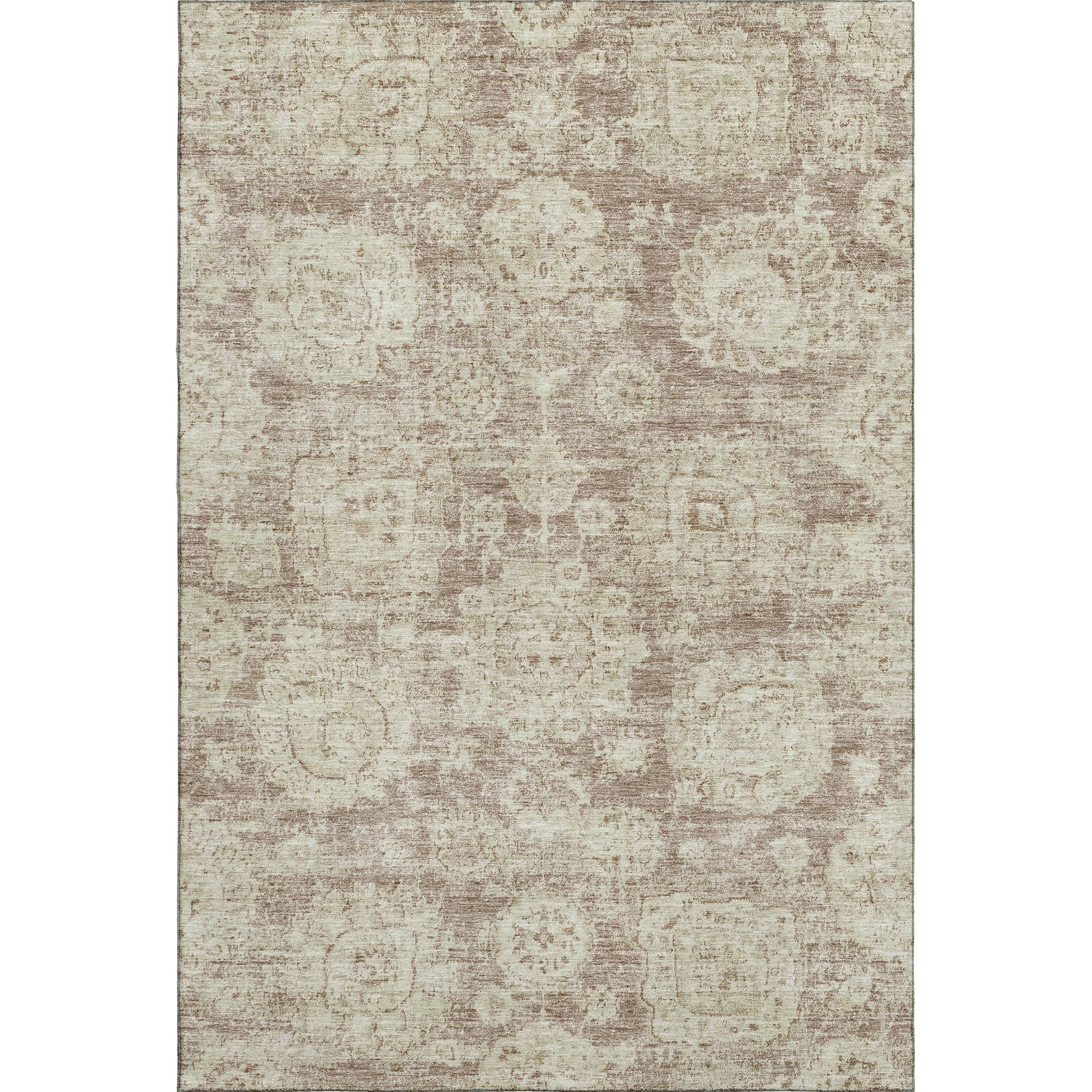 Rome Machine Washable Transitional Mocha Brown Rug 2'6" x 3'10" #shape_Rectangle