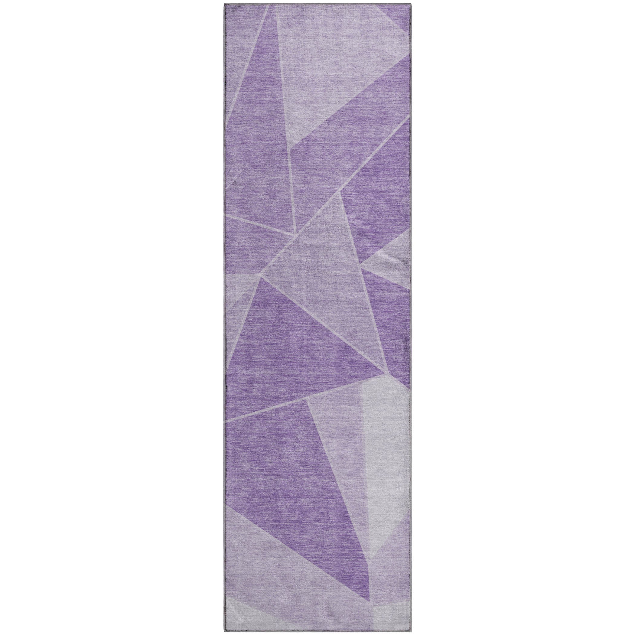 Mdina Machine Washable Transitional Lilac Purple Rug 2'3" x 7'6" #shape_Runner