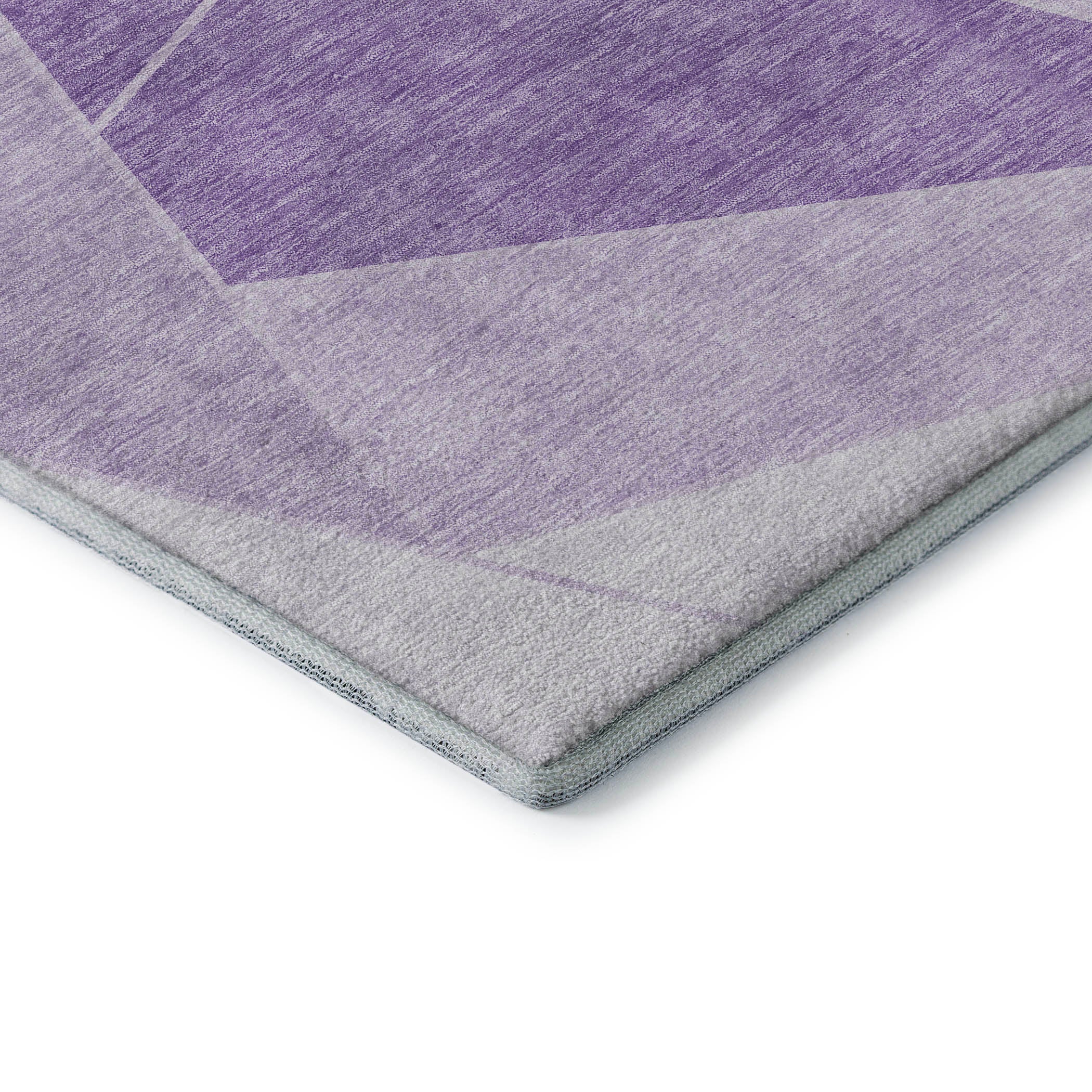Mdina Machine Washable Transitional Lilac Purple Rug 1'8" x 2'6" #shape_Rectangle