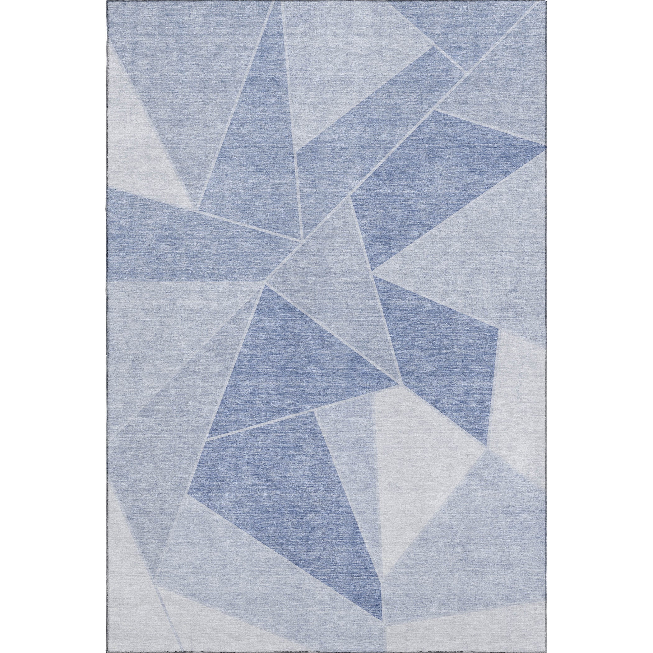 Mdina Machine Washable Transitional Sky Blue Rug 2'6" x 3'10" #shape_Rectangle
