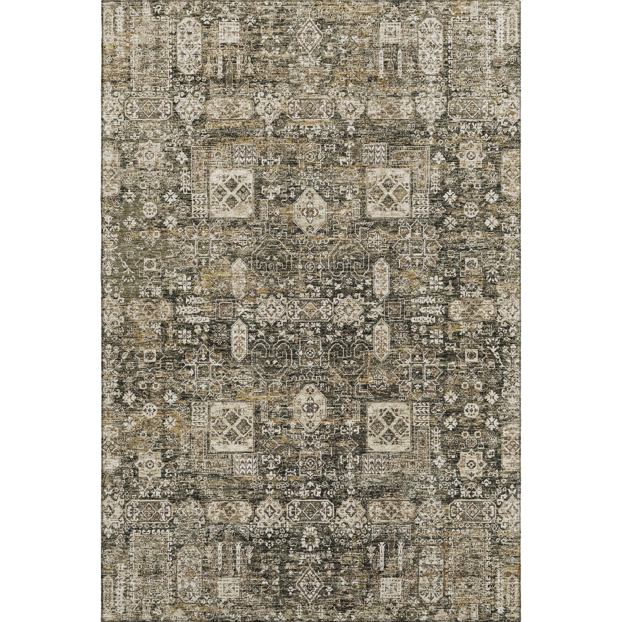 Sintra Machine Washable Transitional Coffee Brown Rug 2'6" x 3'10" #shape_Rectangle