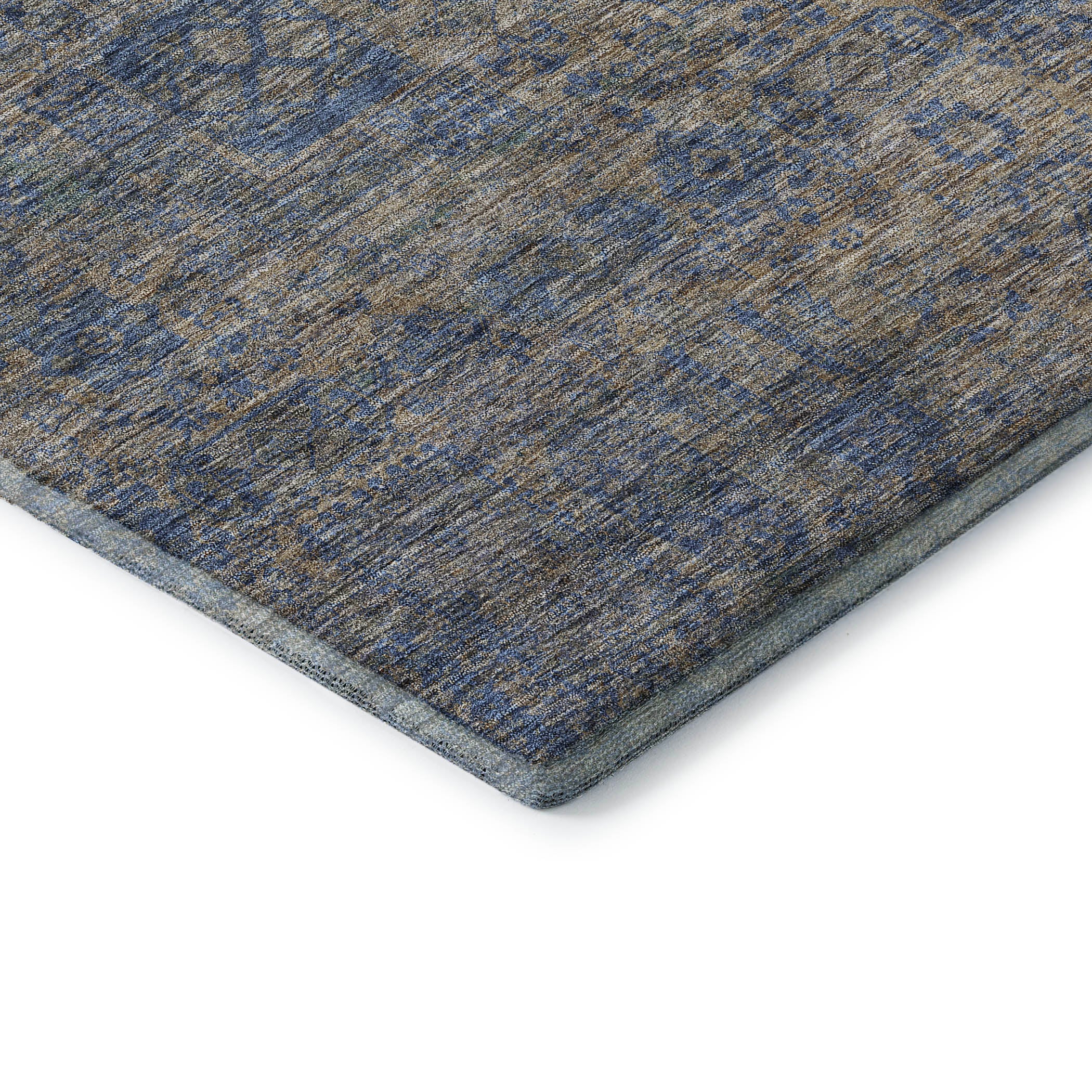 Sintra Machine Washable Transitional Khaki Brown Rug 1'8" x 2'6" #shape_Rectangle
