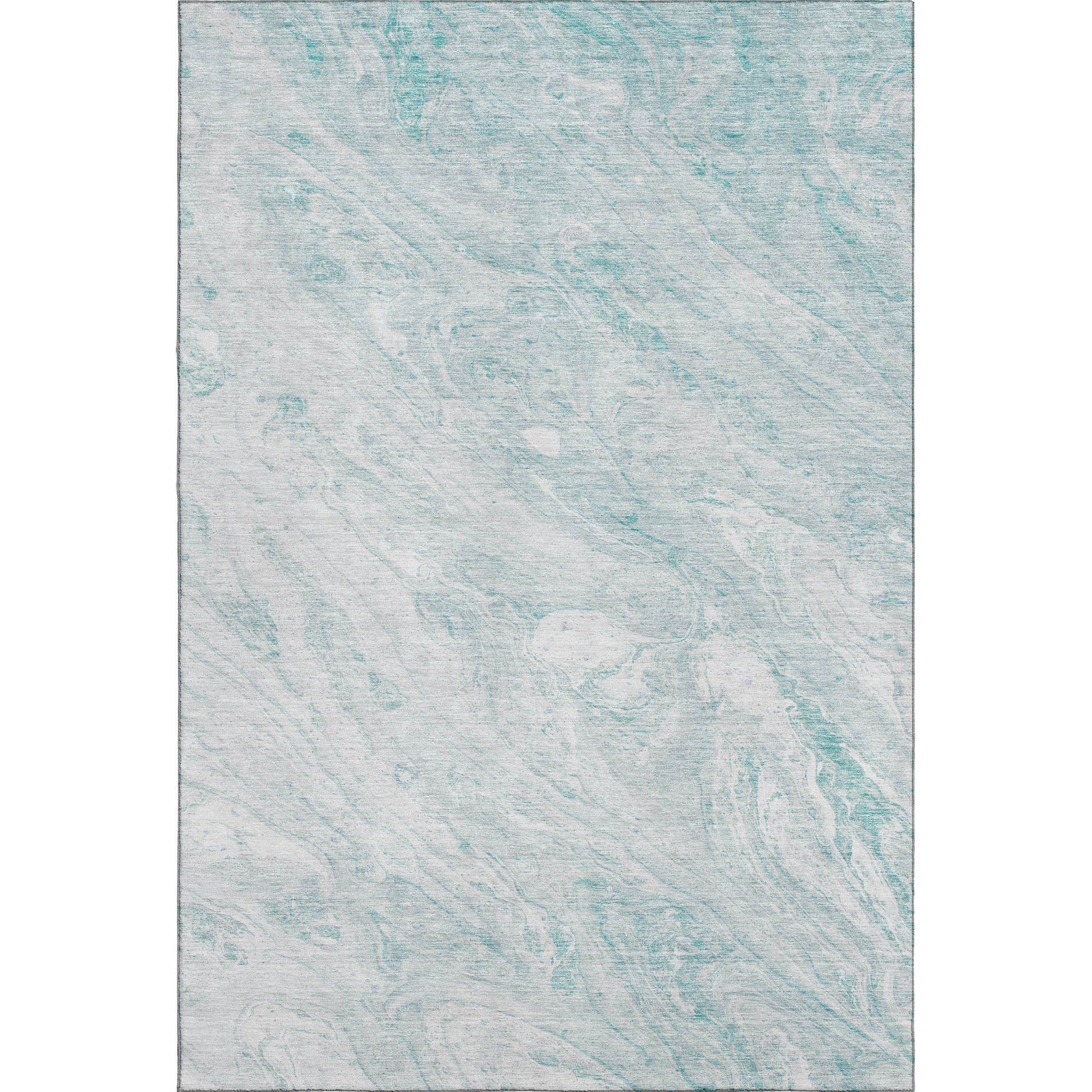 Kyoto Machine Washable Transitional Teal Rug 2'6" x 3'10" #shape_Rectangle