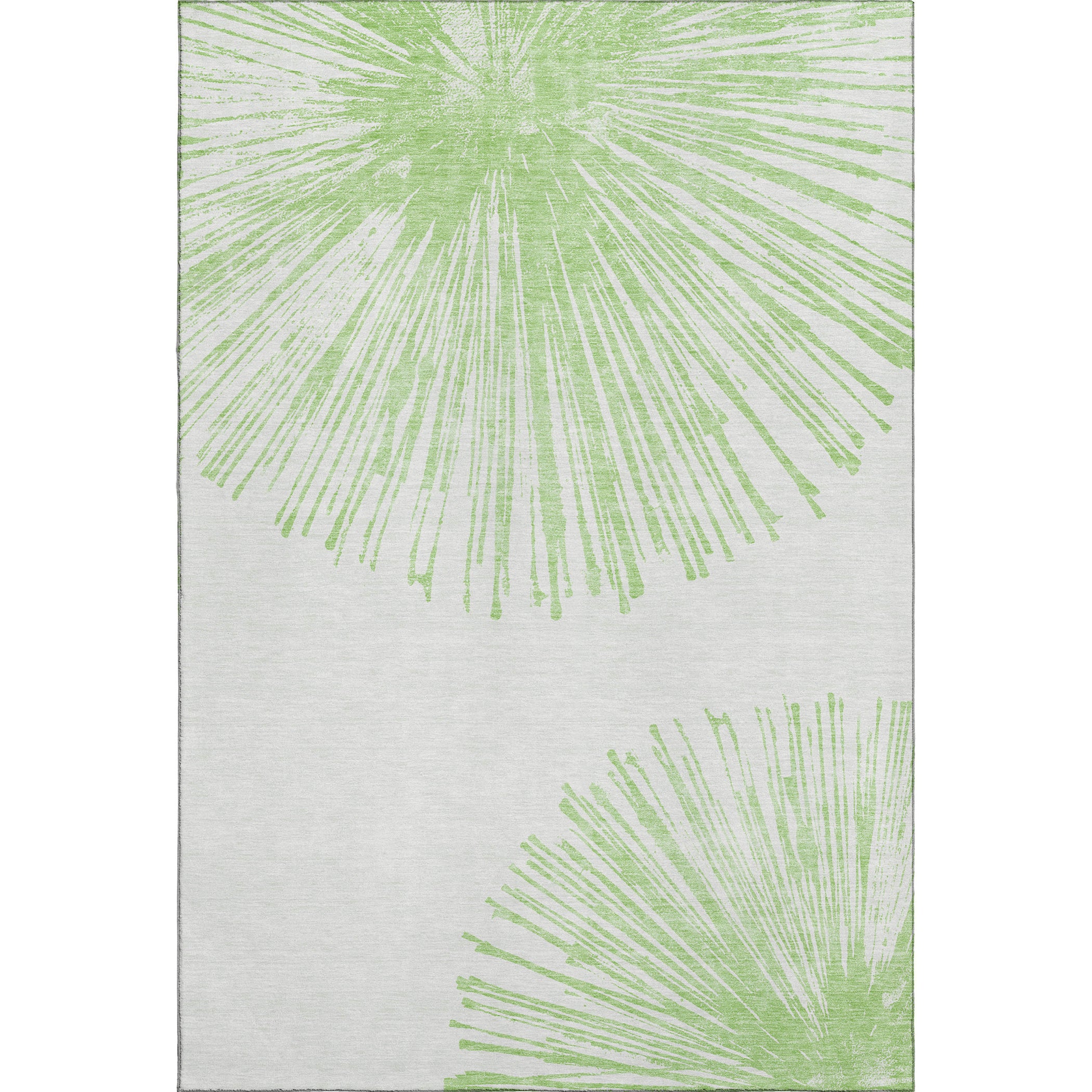 Dubrovnik Machine Washable Transitional Aloe Green Rug 2'6" x 3'10" #shape_Rectangle