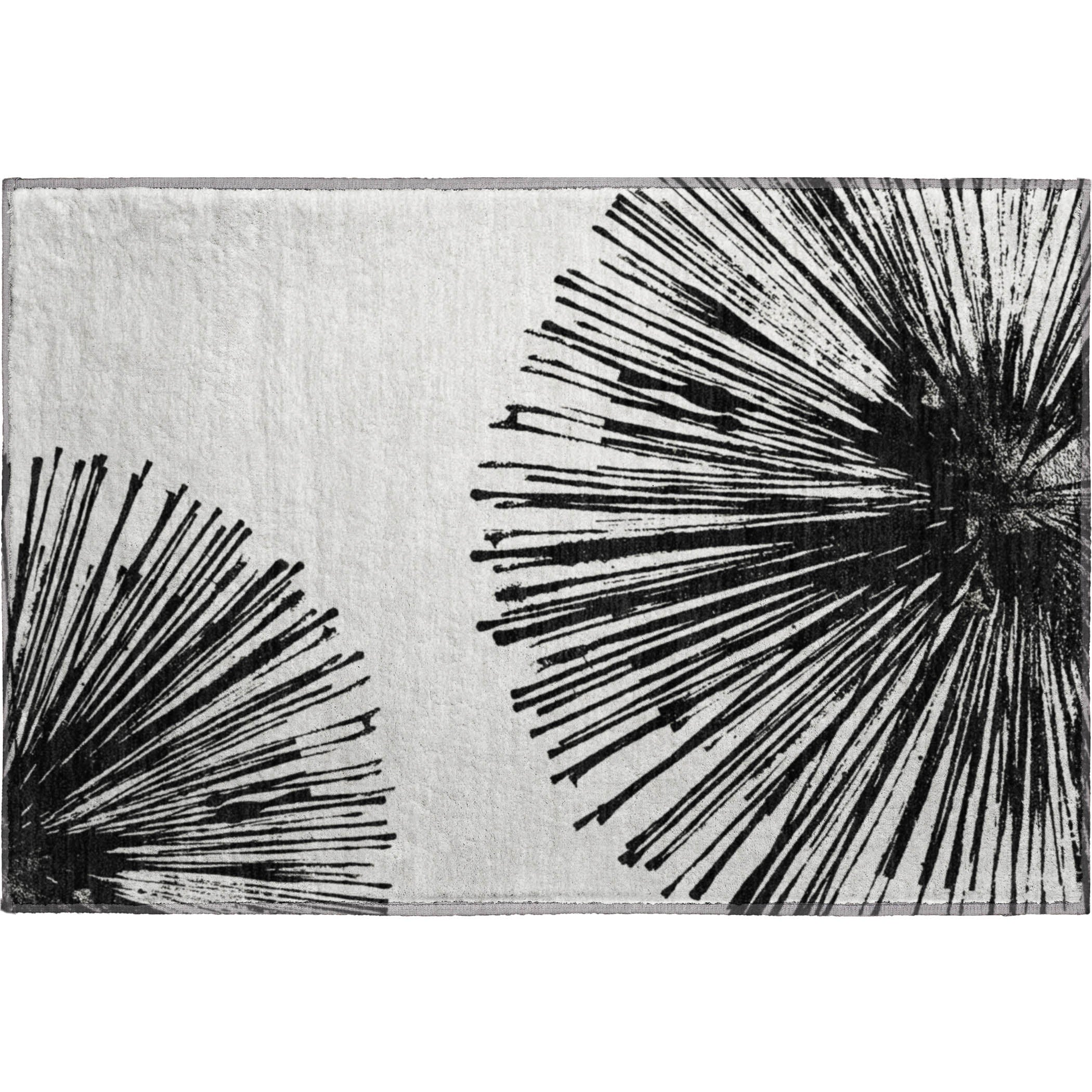 Dubrovnik Machine Washable Transitional Black Rug 1'8" x 2'6" #shape_Rectangle