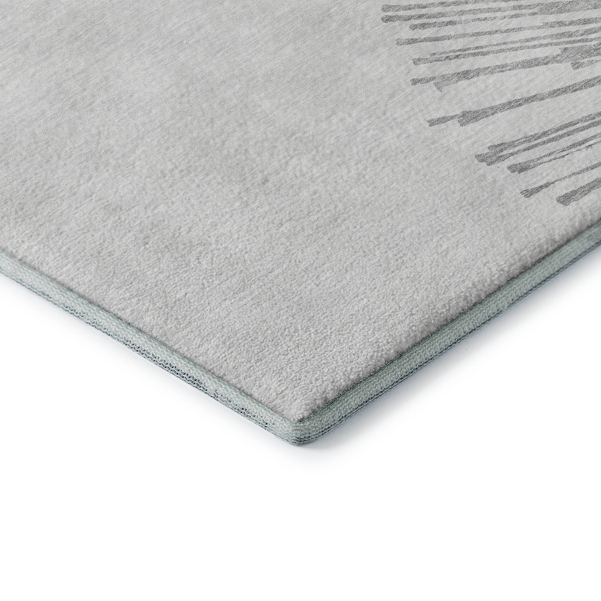 Dubrovnik Machine Washable Transitional Gray Rug 1'8" x 2'6" #shape_Rectangle