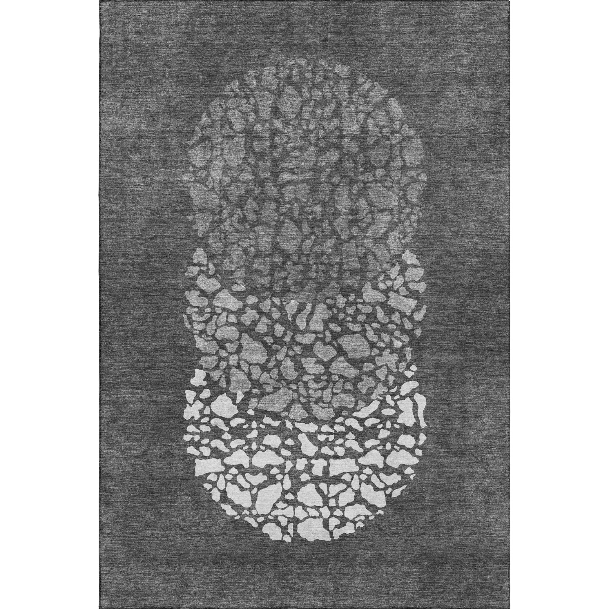 Reykjavik Machine Washable Transitional Charcoal Gray Rug 2'6" x 3'10" #shape_Rectangle