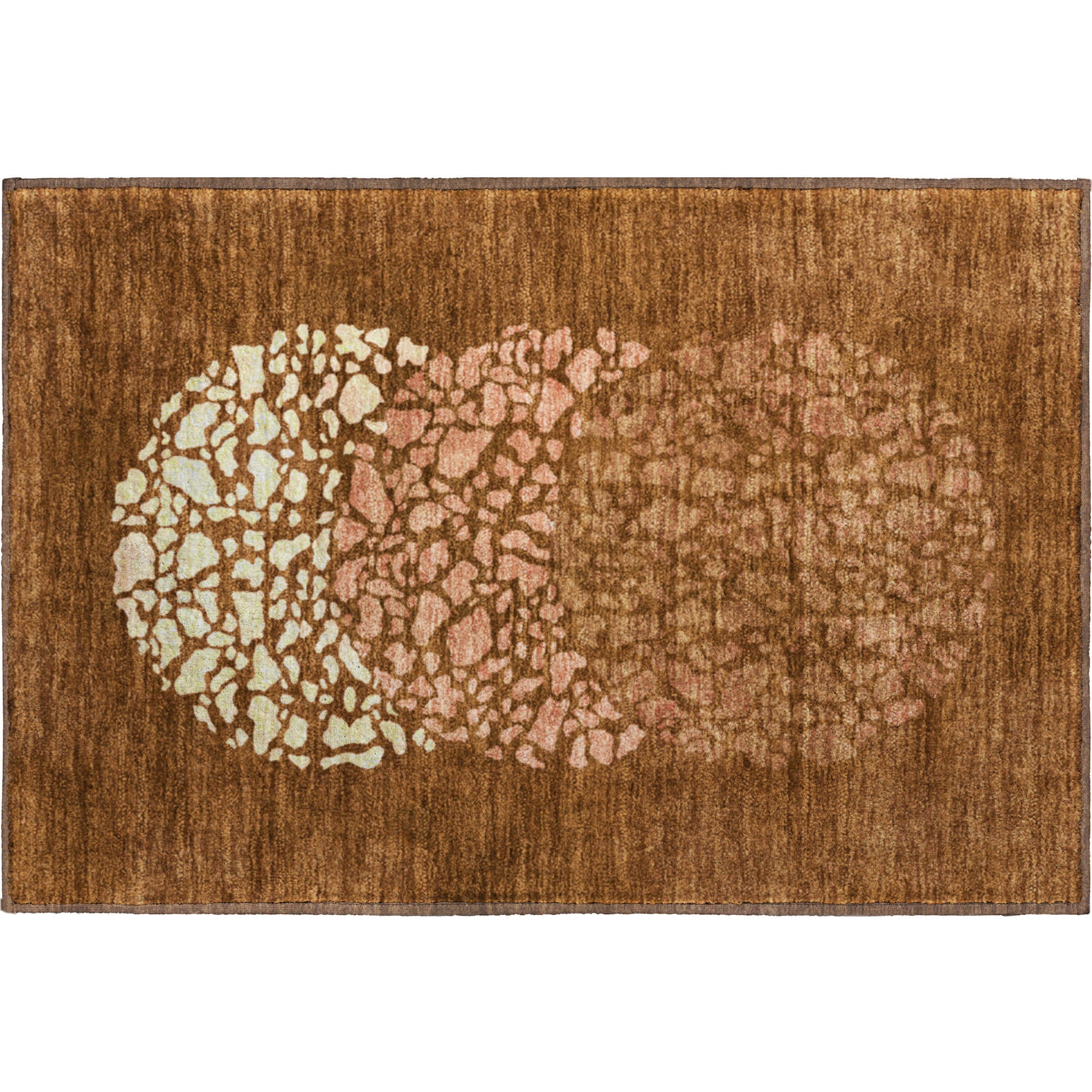 Reykjavik Machine Washable Transitional Paprika Orange Rug 1'8" x 2'6" #shape_Rectangle