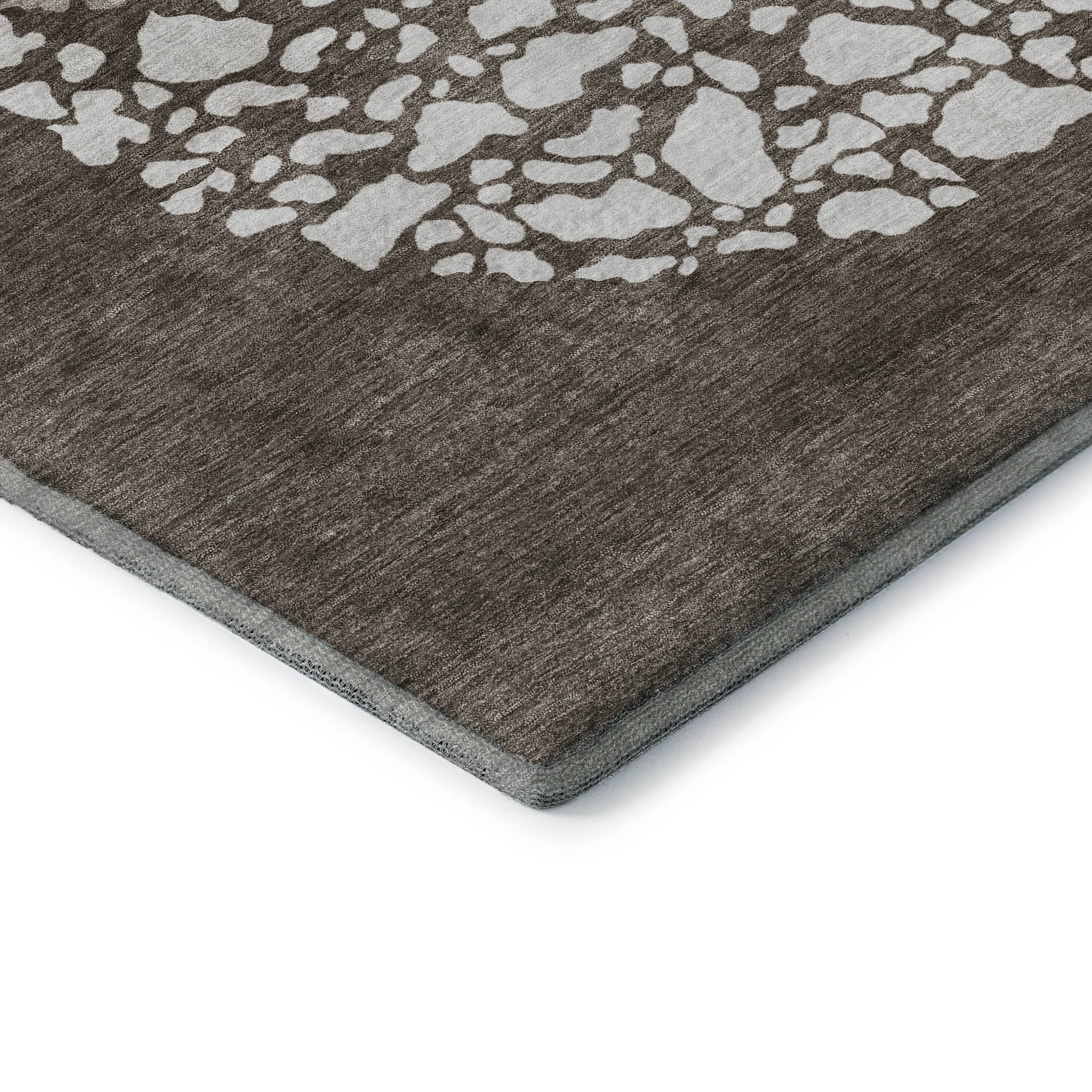 Reykjavik Machine Washable Transitional Taupe Brown Rug 1'8" x 2'6" #shape_Rectangle