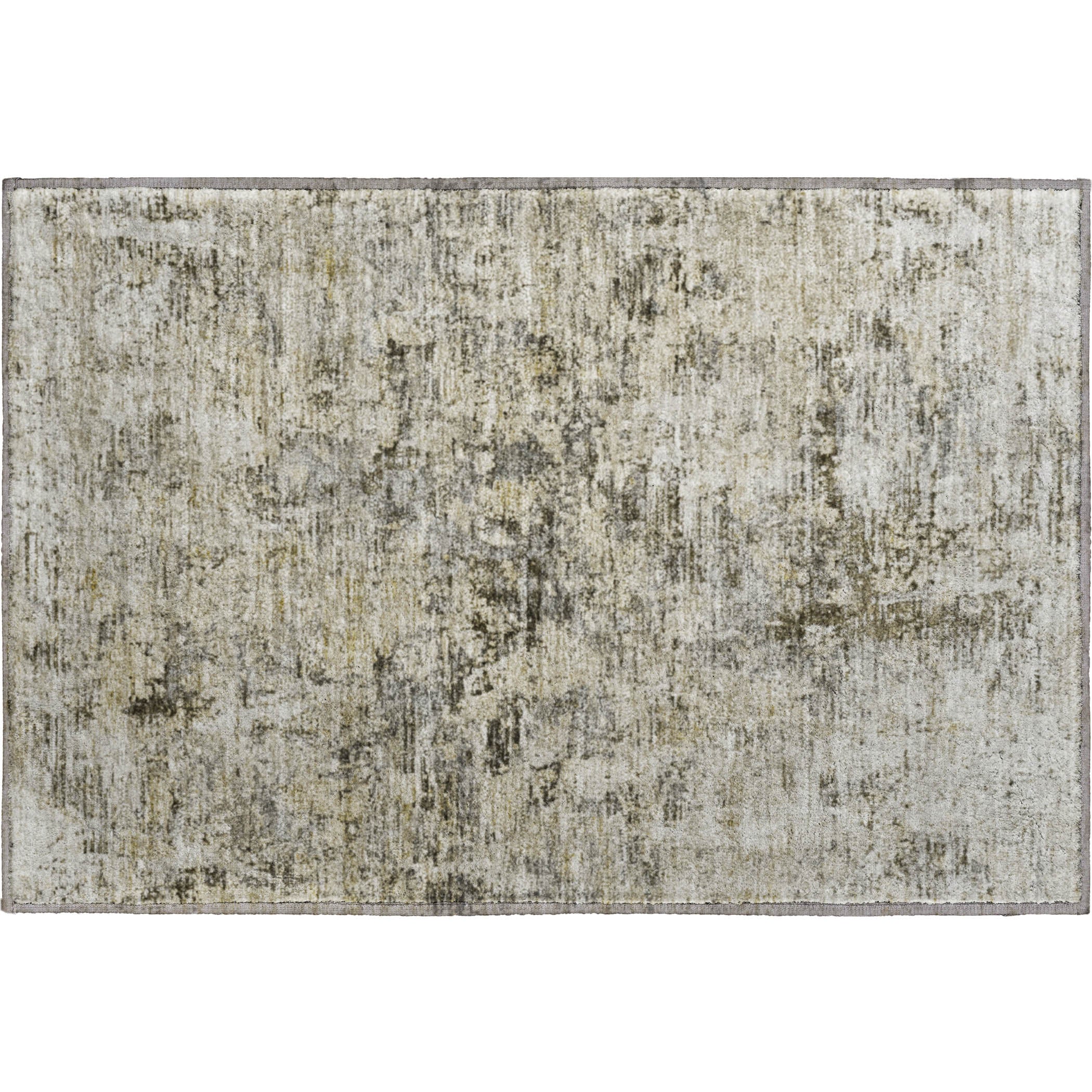 Antigua Machine Washable Transitional Taupe Brown Rug 1'8" x 2'6" #shape_Rectangle