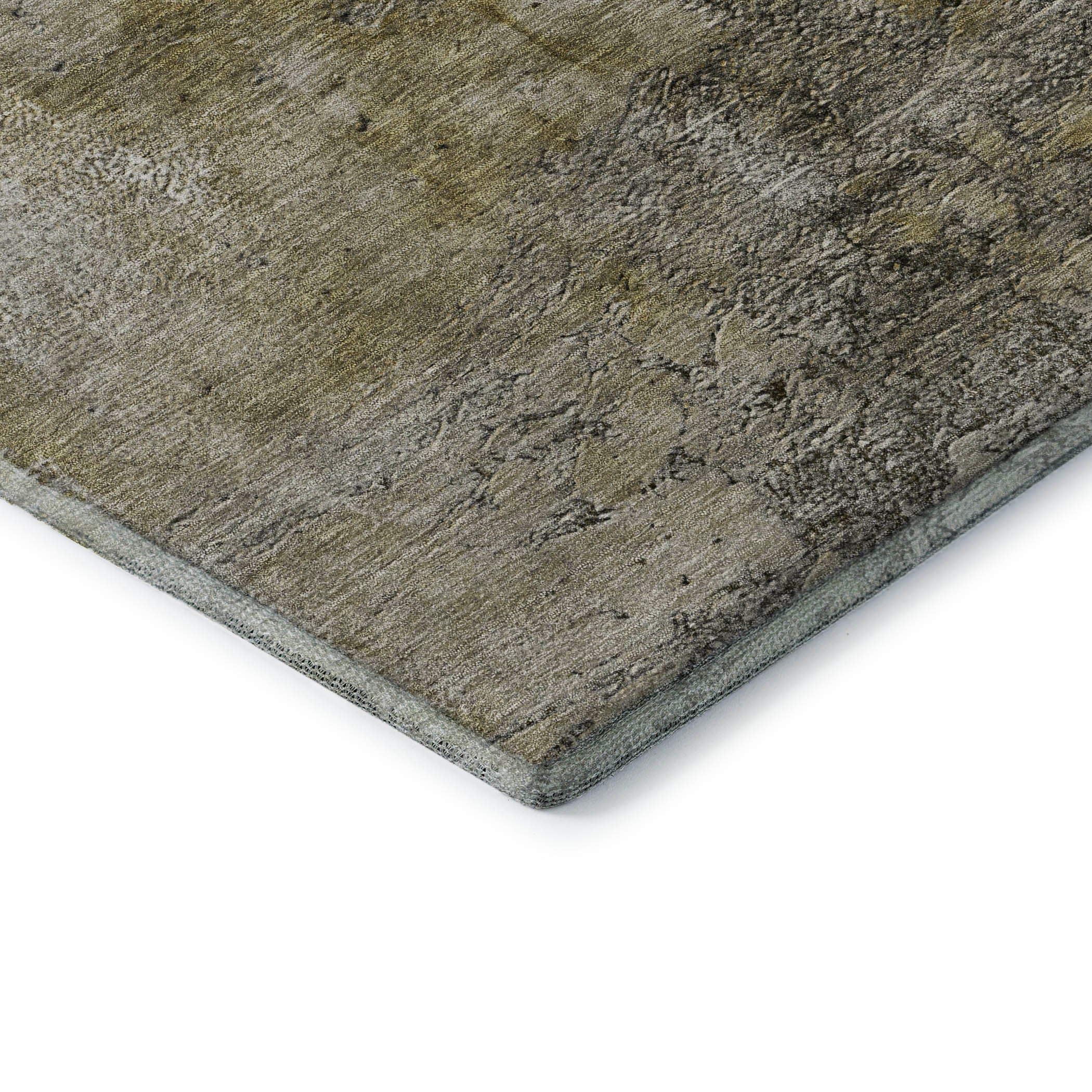 Baku Machine Washable Transitional Brown Rug 1'8" x 2'6" #shape_Rectangle