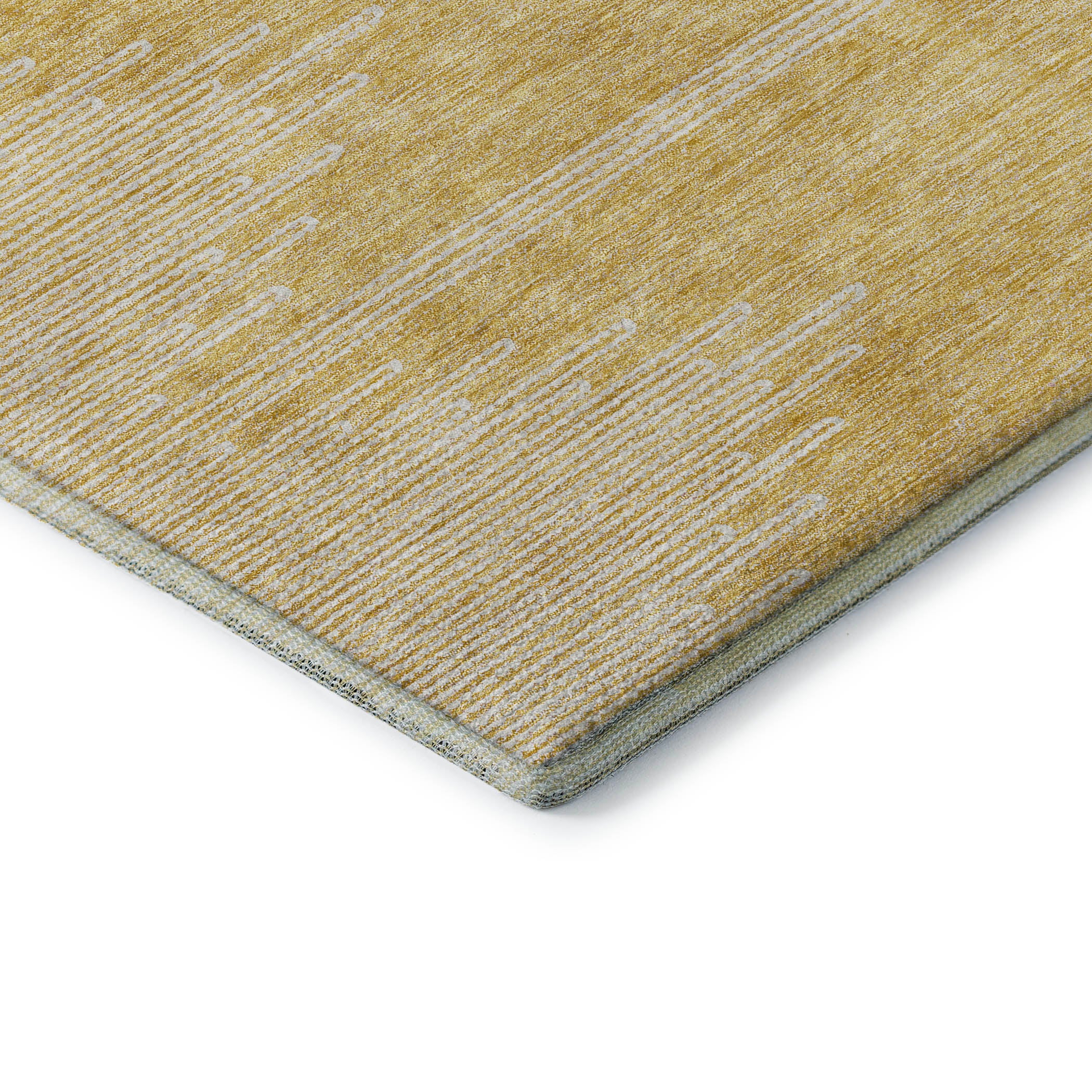 Seoul Machine Washable Transitional Gold Rug 1'8" x 2'6" #shape_Rectangle
