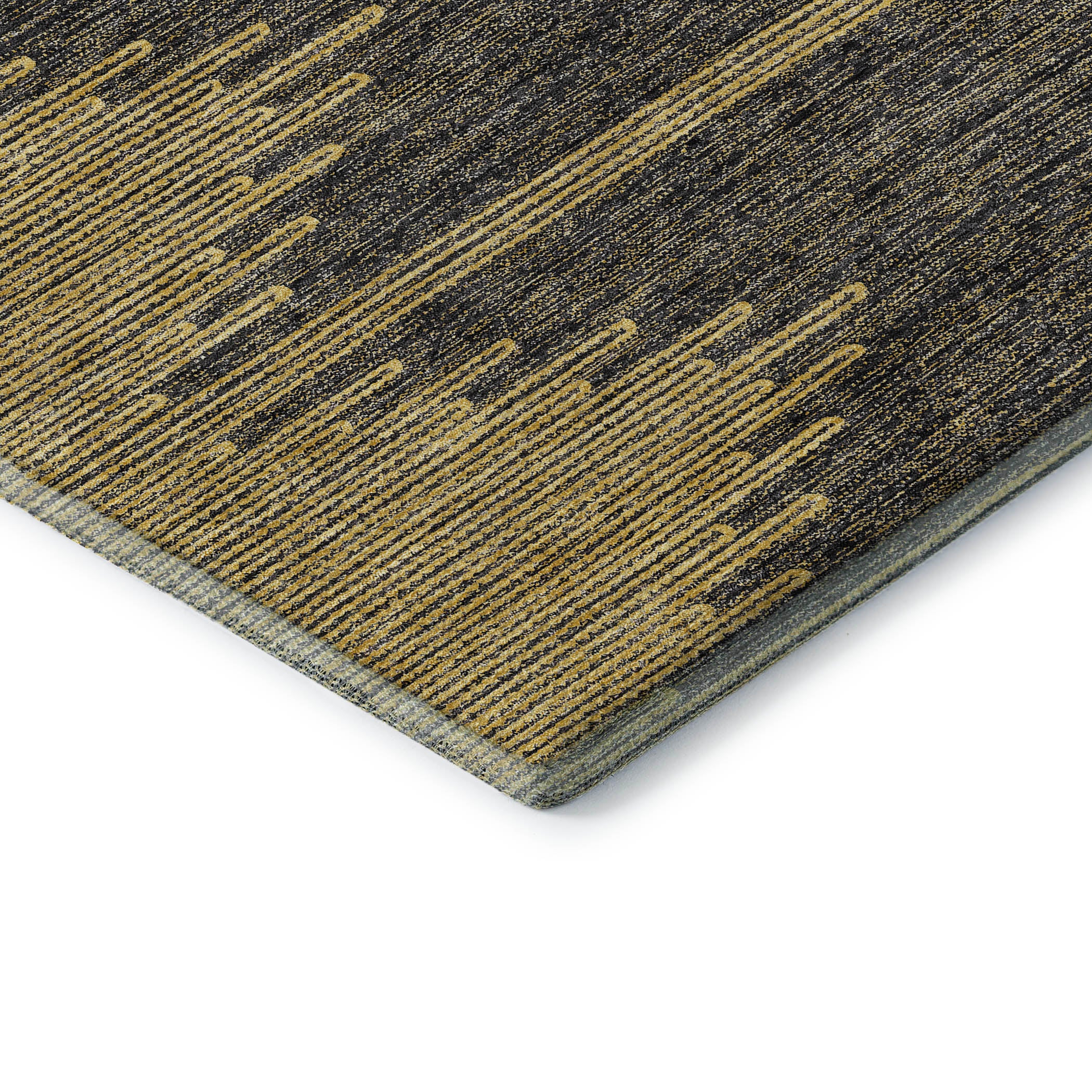 Seoul Machine Washable Transitional Graphite Gray Rug 1'8" x 2'6" #shape_Rectangle