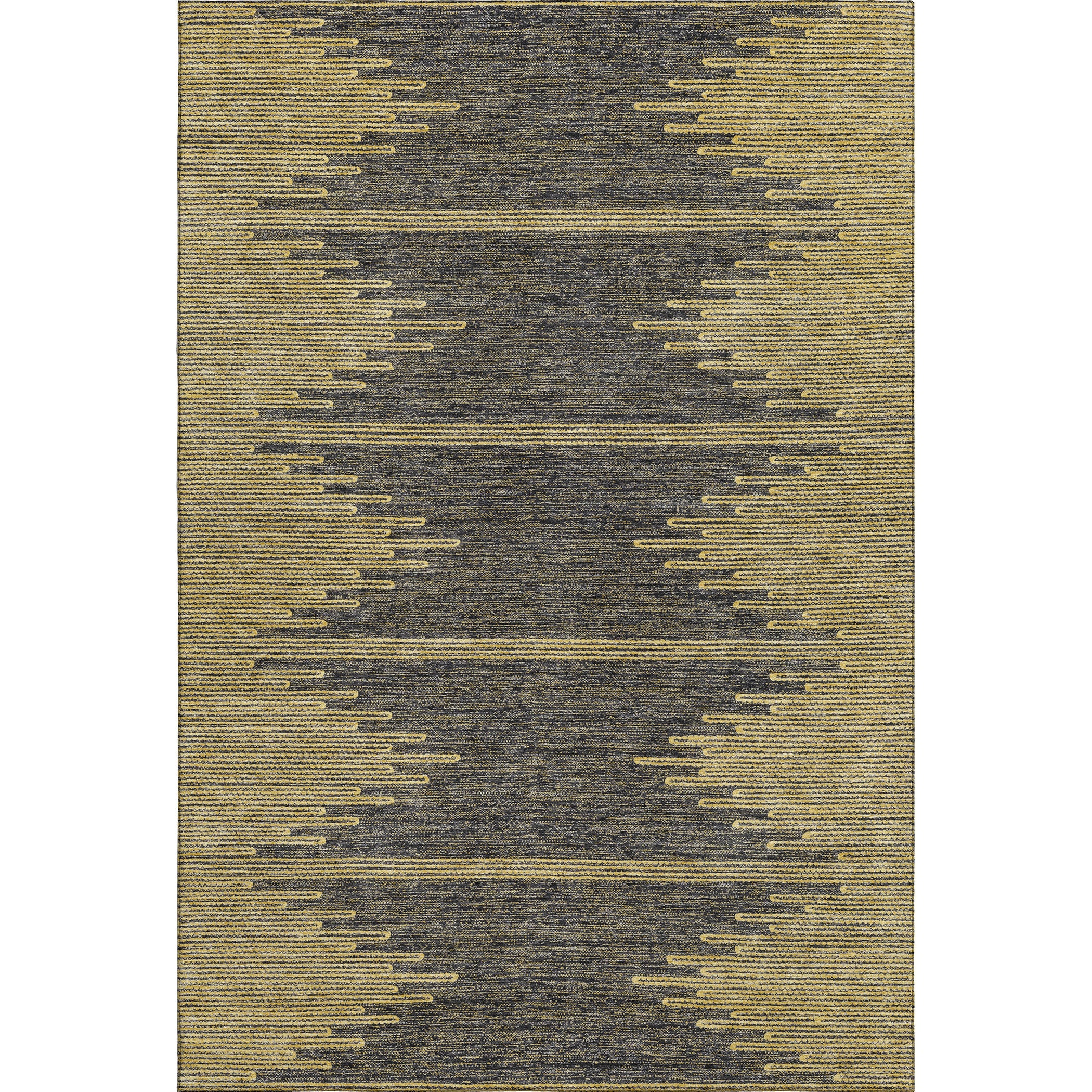 Seoul Machine Washable Transitional Graphite Gray Rug 2'6" x 3'10" #shape_Rectangle