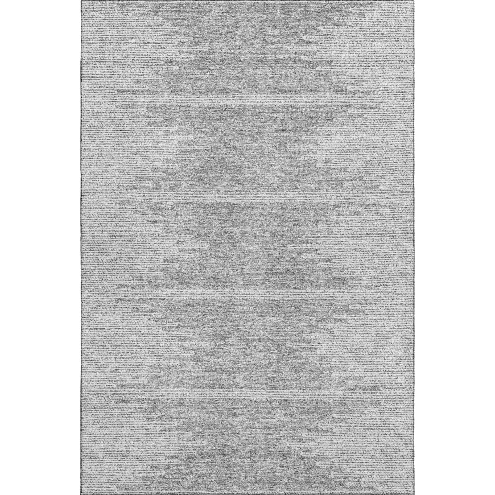 Seoul Machine Washable Transitional Gray Rug 2'6" x 3'10" #shape_Rectangle