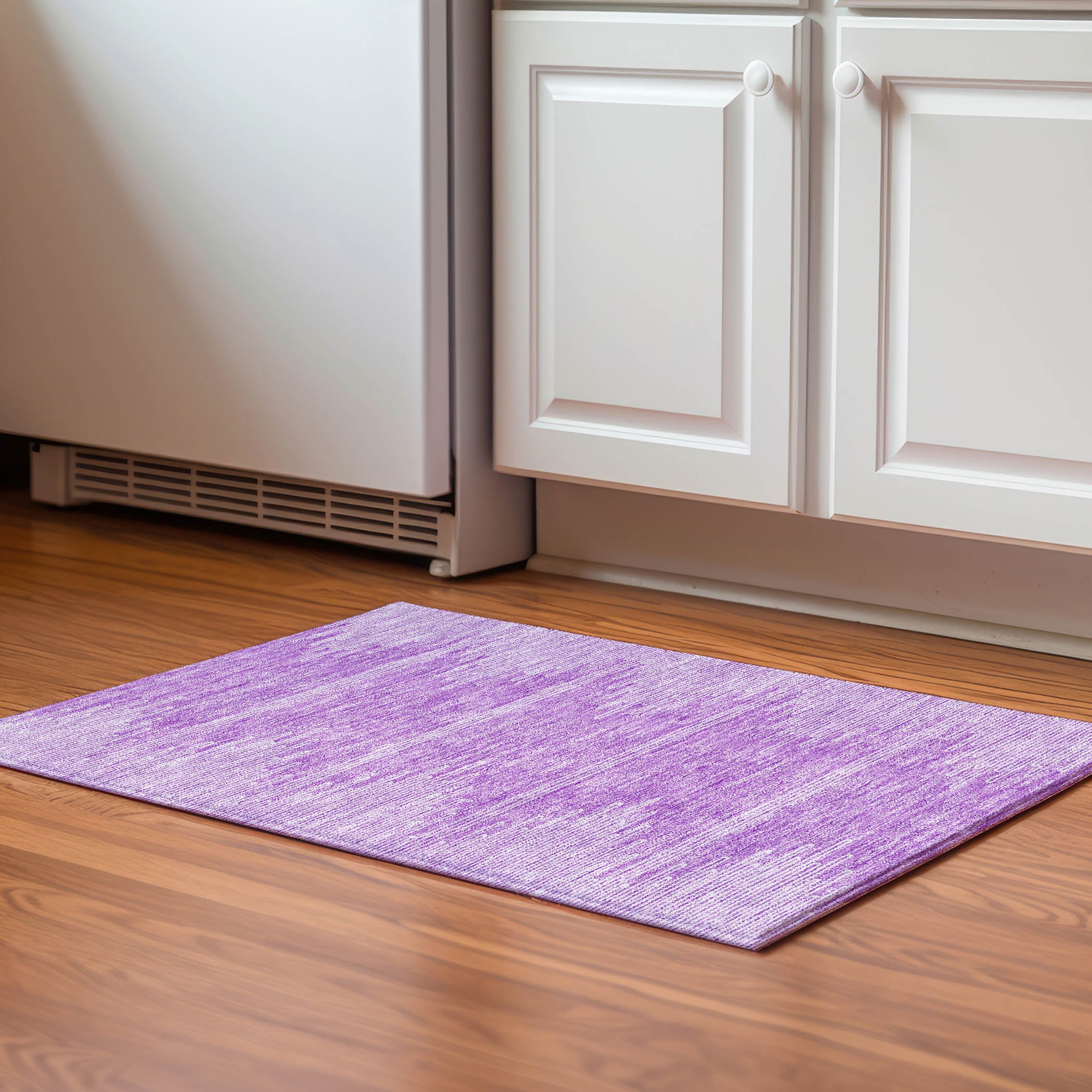 Seoul Machine Washable Transitional Lavender Purple Rug 1'8" x 2'6" #shape_Rectangle