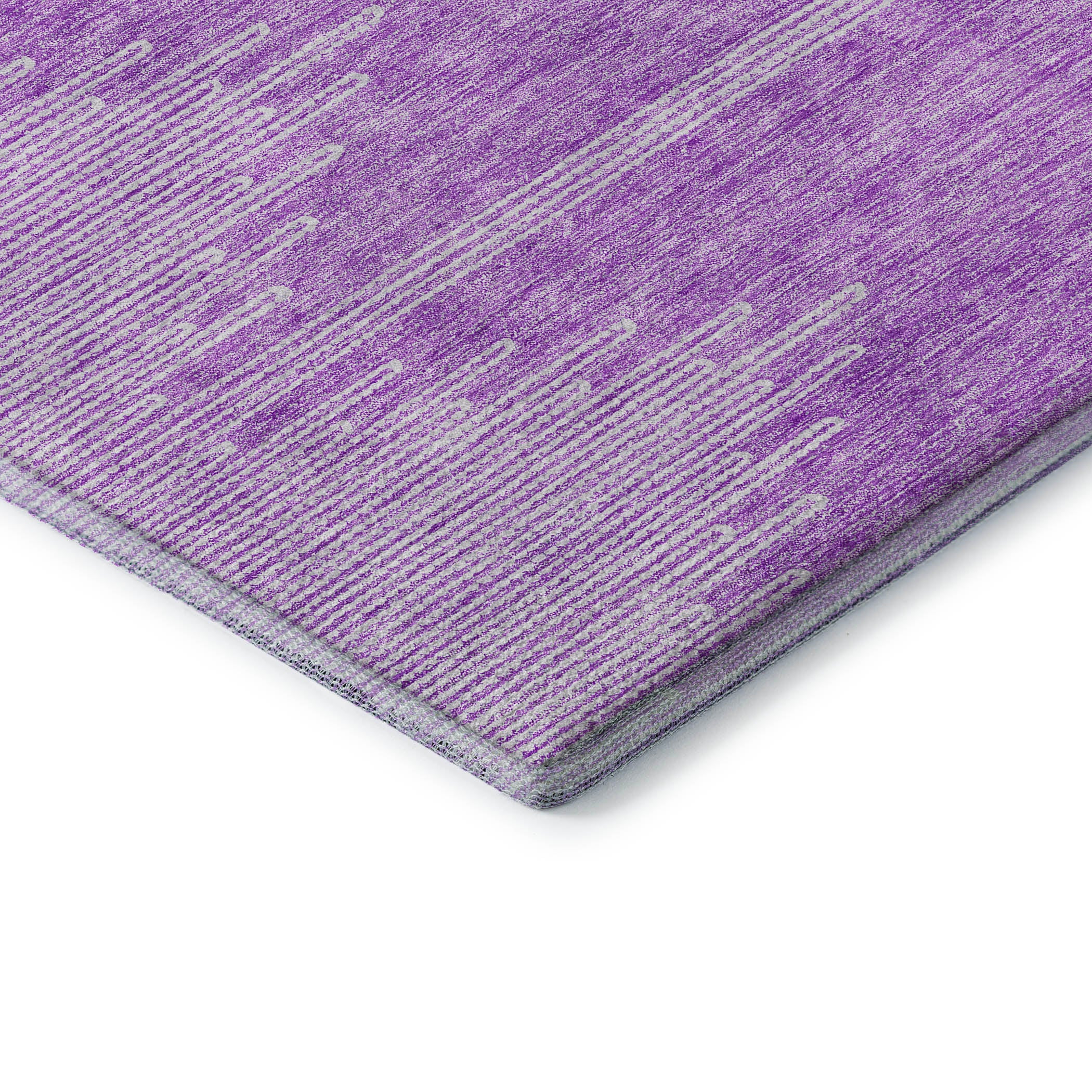 Seoul Machine Washable Transitional Lavender Purple Rug 1'8" x 2'6" #shape_Rectangle