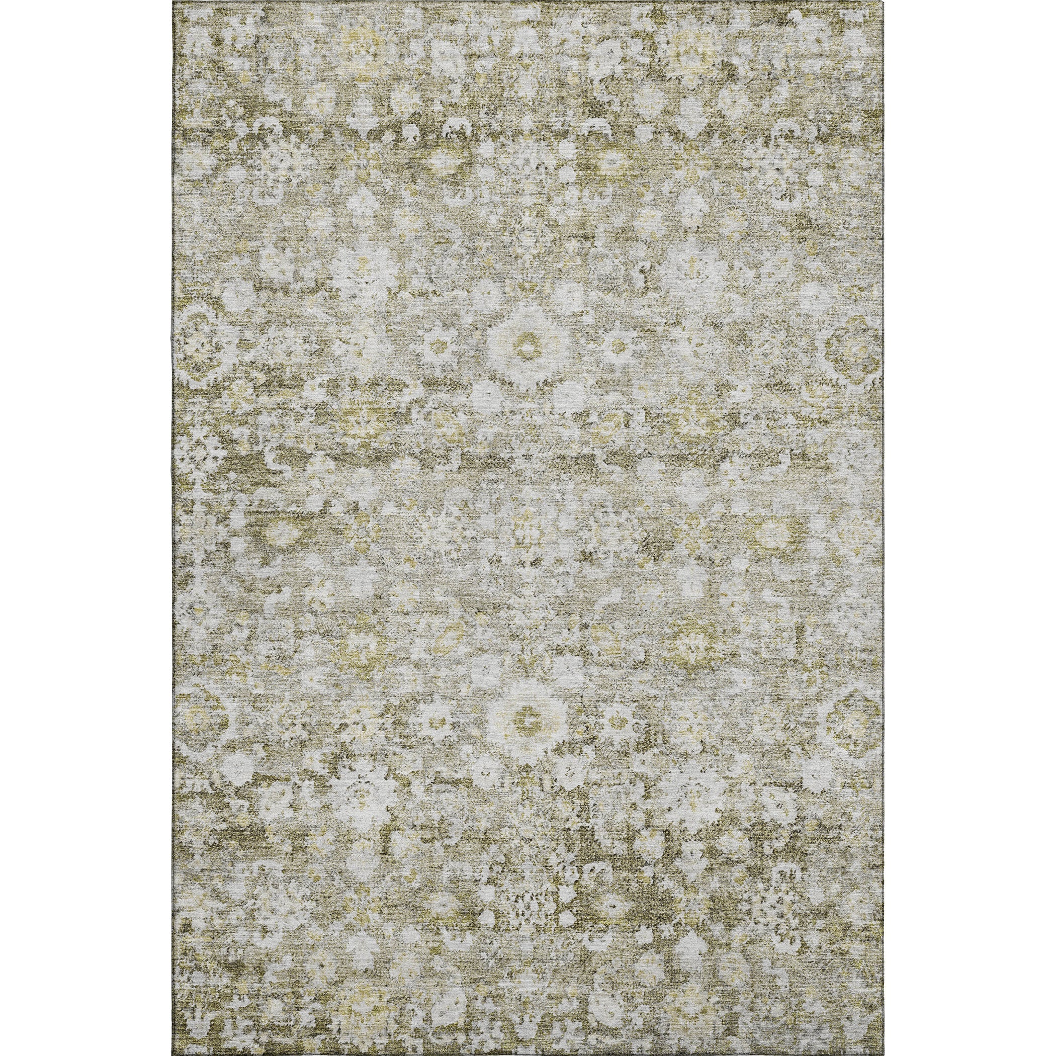 Siena Machine Washable Traditional Taupe Brown Rug 2'6" x 3'10" #shape_Rectangle