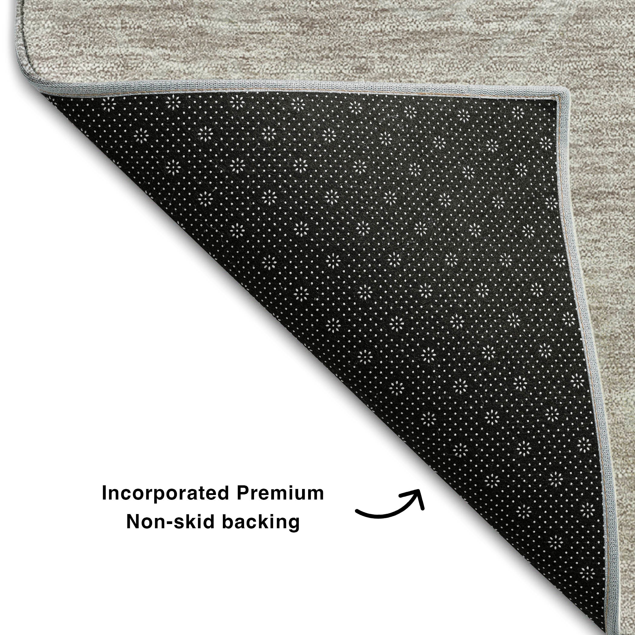 Lucerne Machine Washable Transitional Taupe Brown Rug 1'8" x 2'6" #shape_Rectangle
