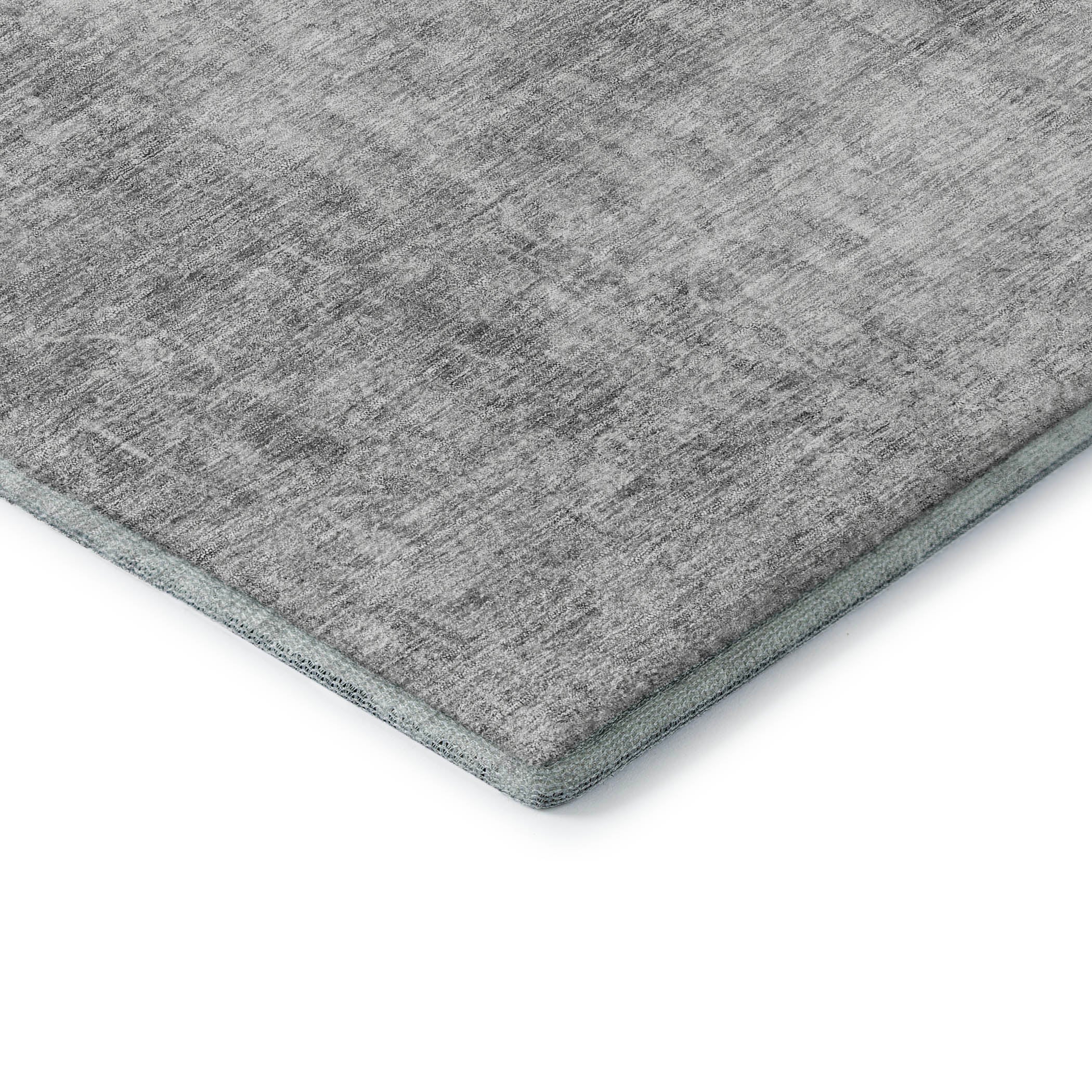Bergen Machine Washable Transitional Gray Rug 1'8" x 2'6" #shape_Rectangle