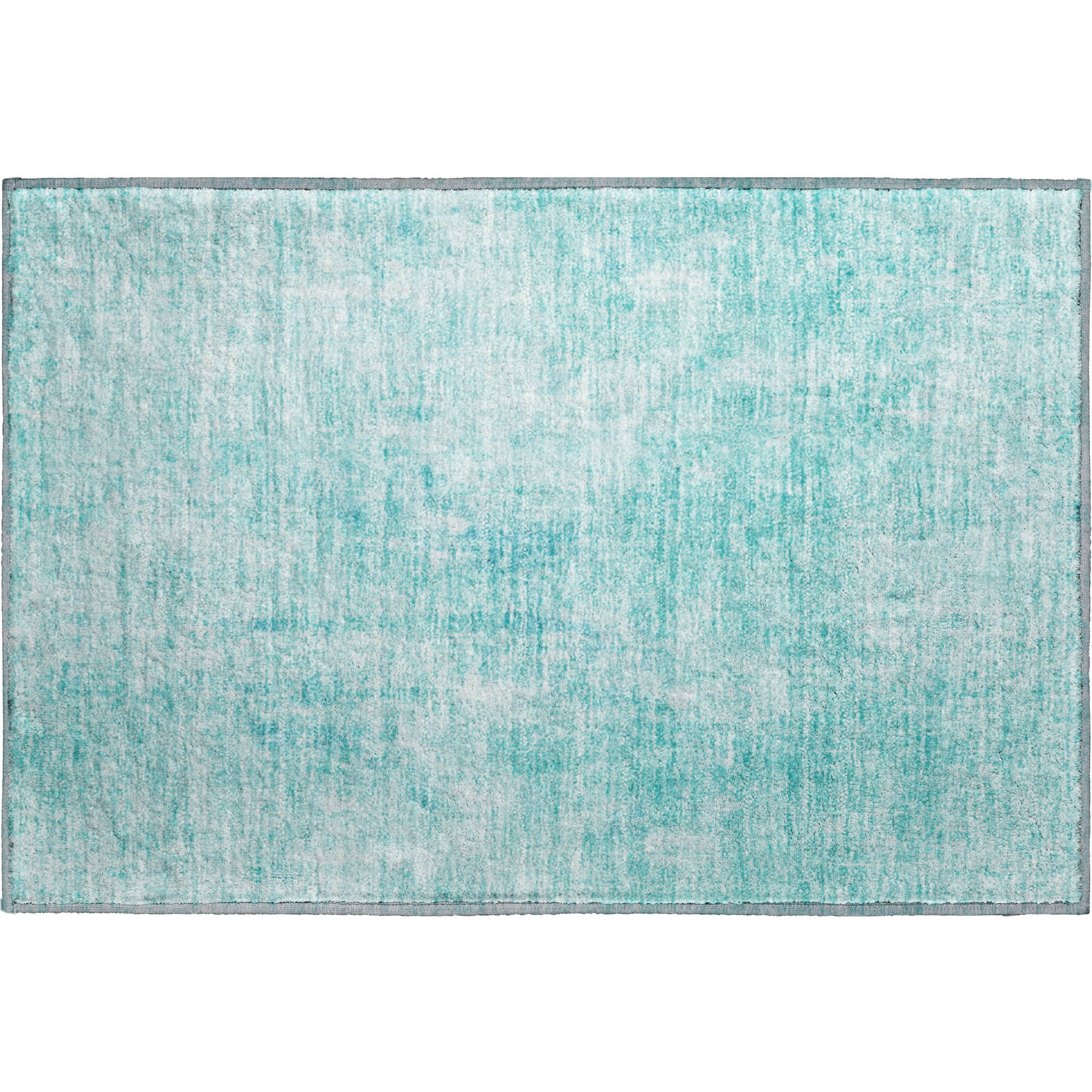 Bergen Machine Washable Transitional Teal Rug 1'8" x 2'6" #shape_Rectangle