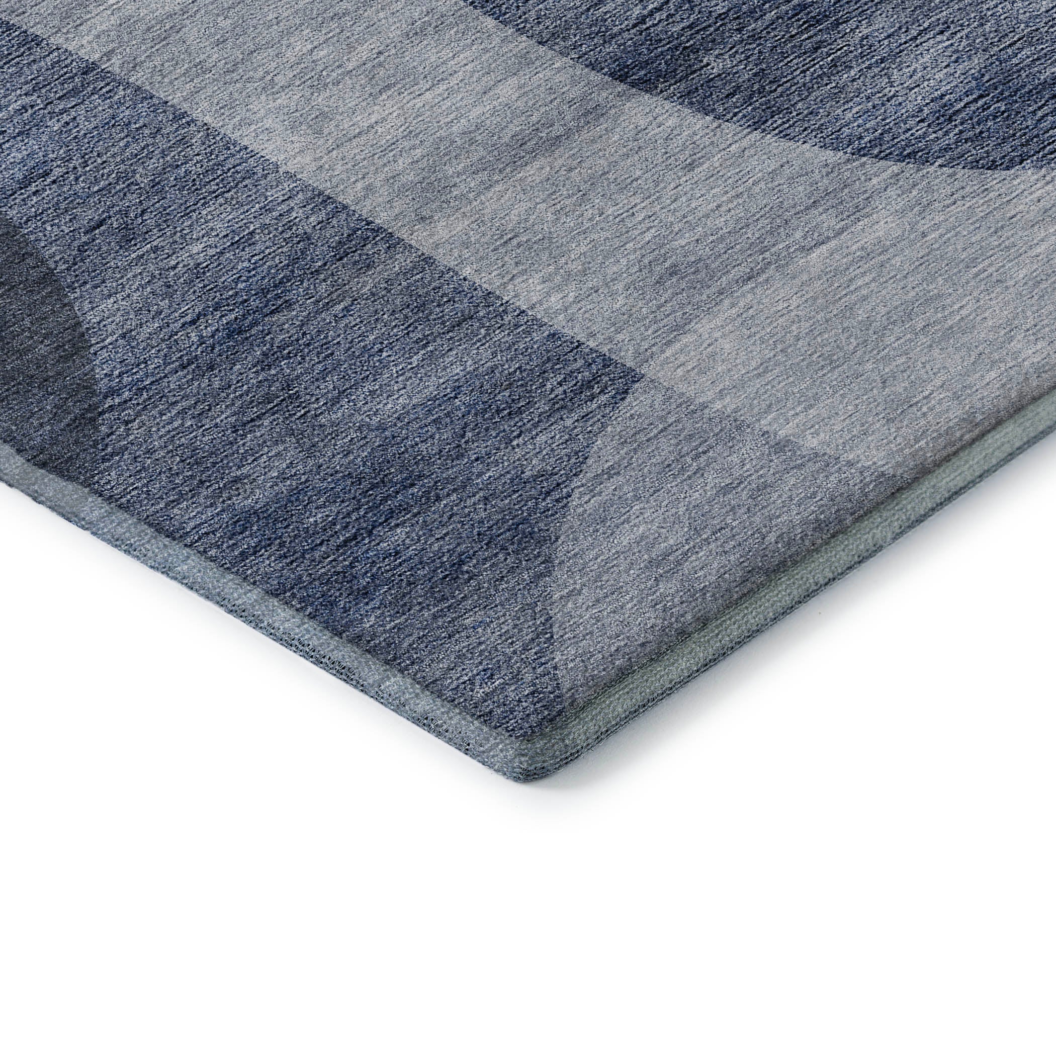 Bogota Machine Washable Transitional Blue Rug 1'8" x 2'6" #shape_Rectangle