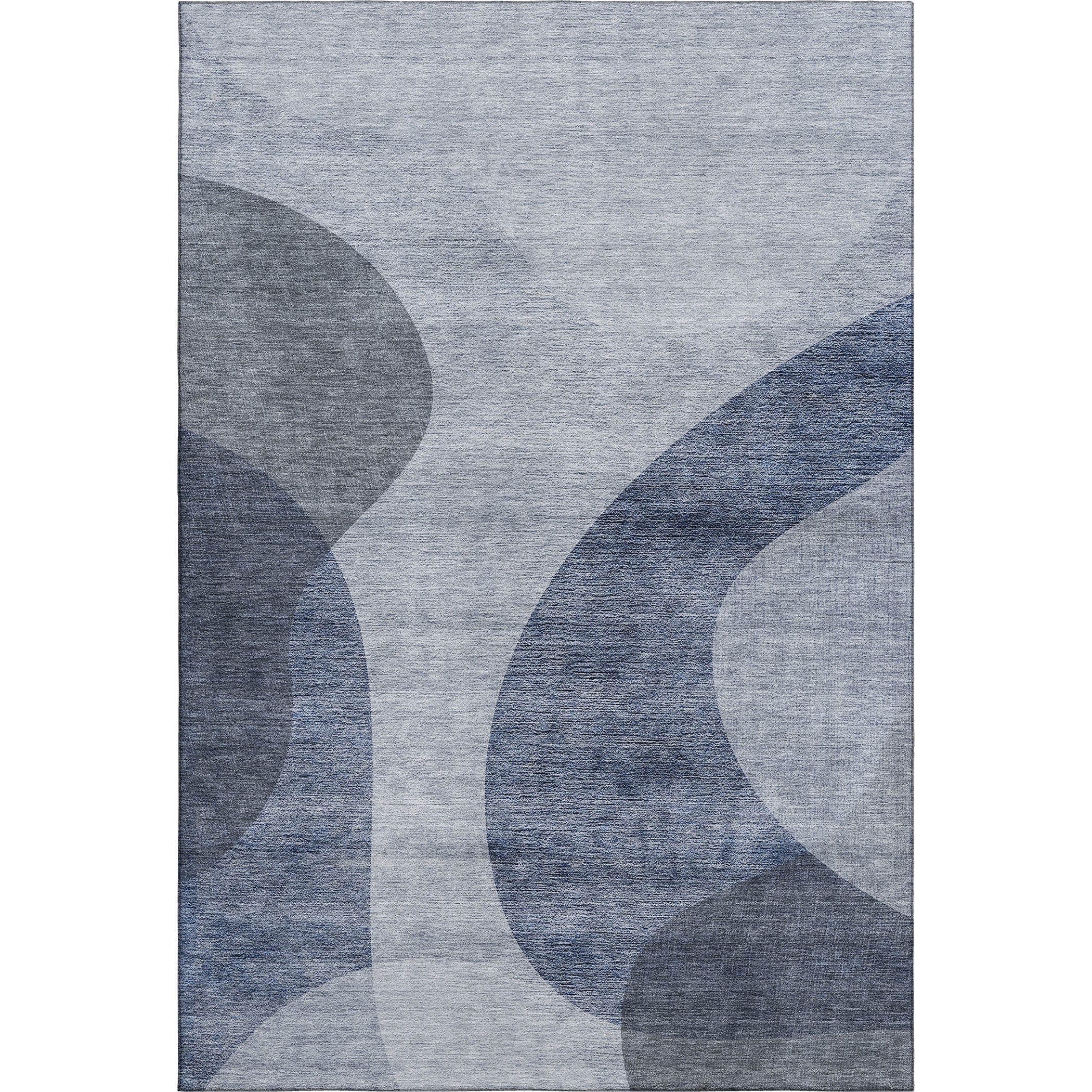 Bogota Machine Washable Transitional Blue Rug 2'6" x 3'10" #shape_Rectangle