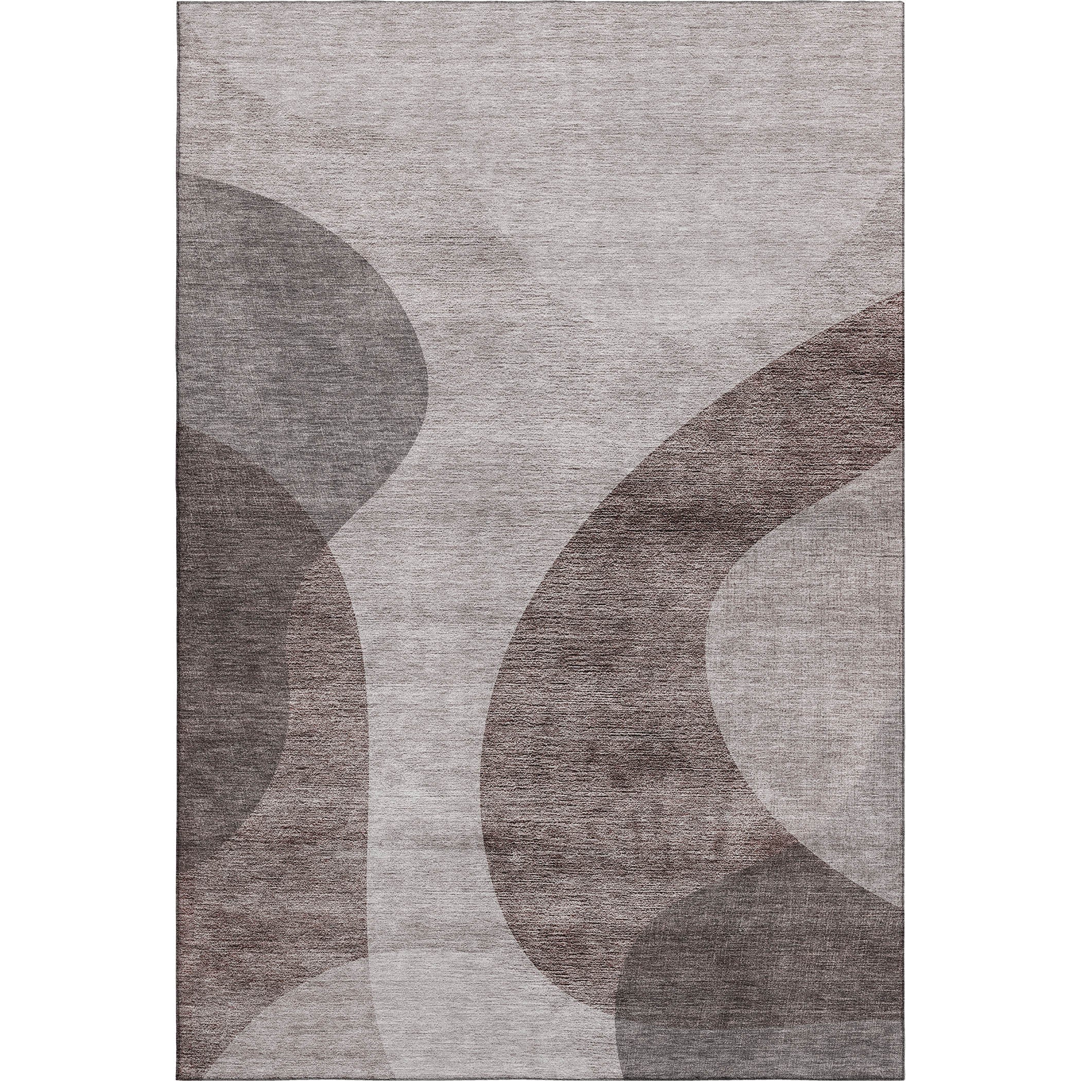 Bogota Machine Washable Transitional Mocha Brown Rug 2'6" x 3'10" #shape_Rectangle