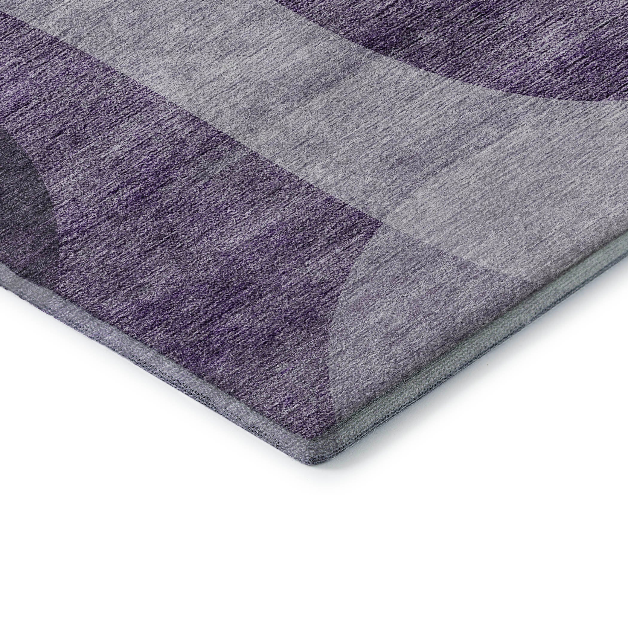 Bogota Machine Washable Transitional Purple Rug 1'8" x 2'6" #shape_Rectangle