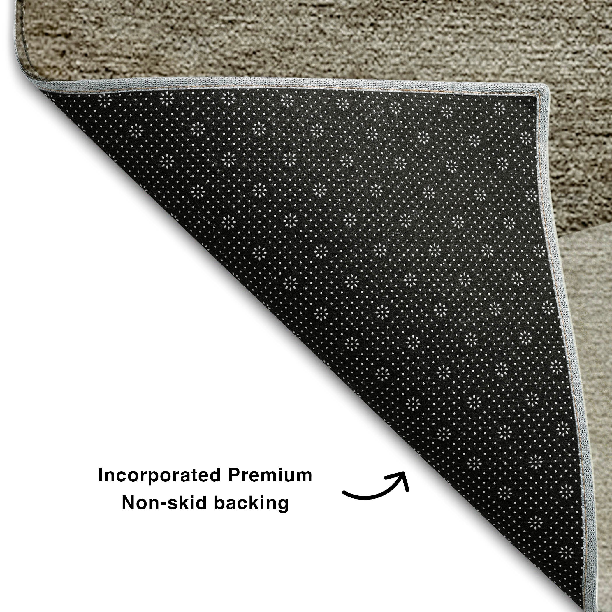 Bogota Machine Washable Transitional Taupe Brown Rug 1'8" x 2'6" #shape_Rectangle