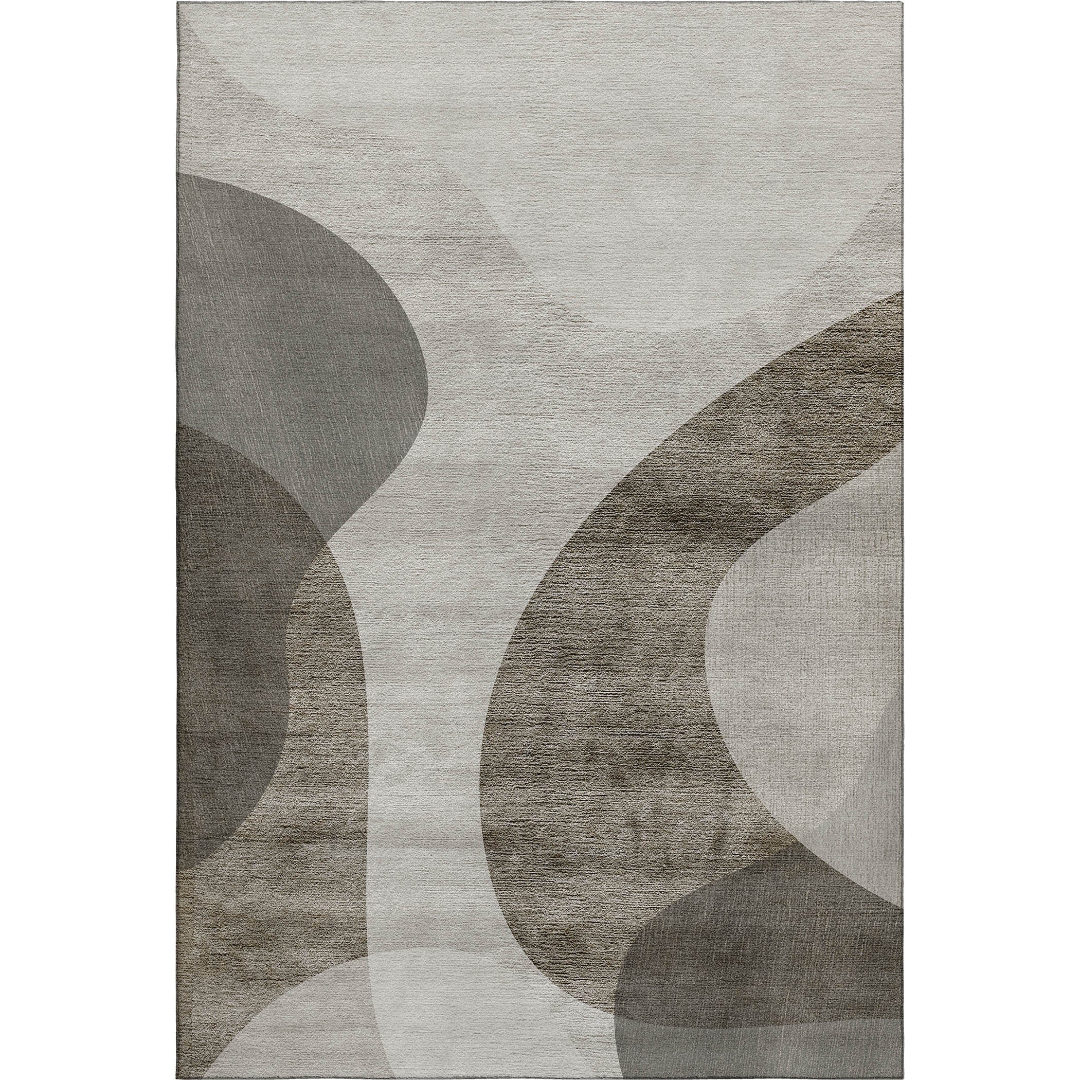 Bogota Machine Washable Transitional Taupe Brown Rug 2'6" x 3'10" #shape_Rectangle